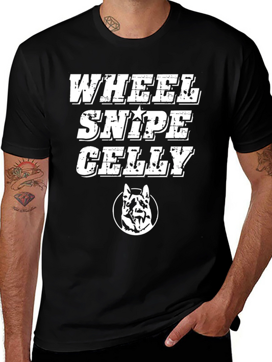Wheel Snipe Celly Black Graphic T-Shirt