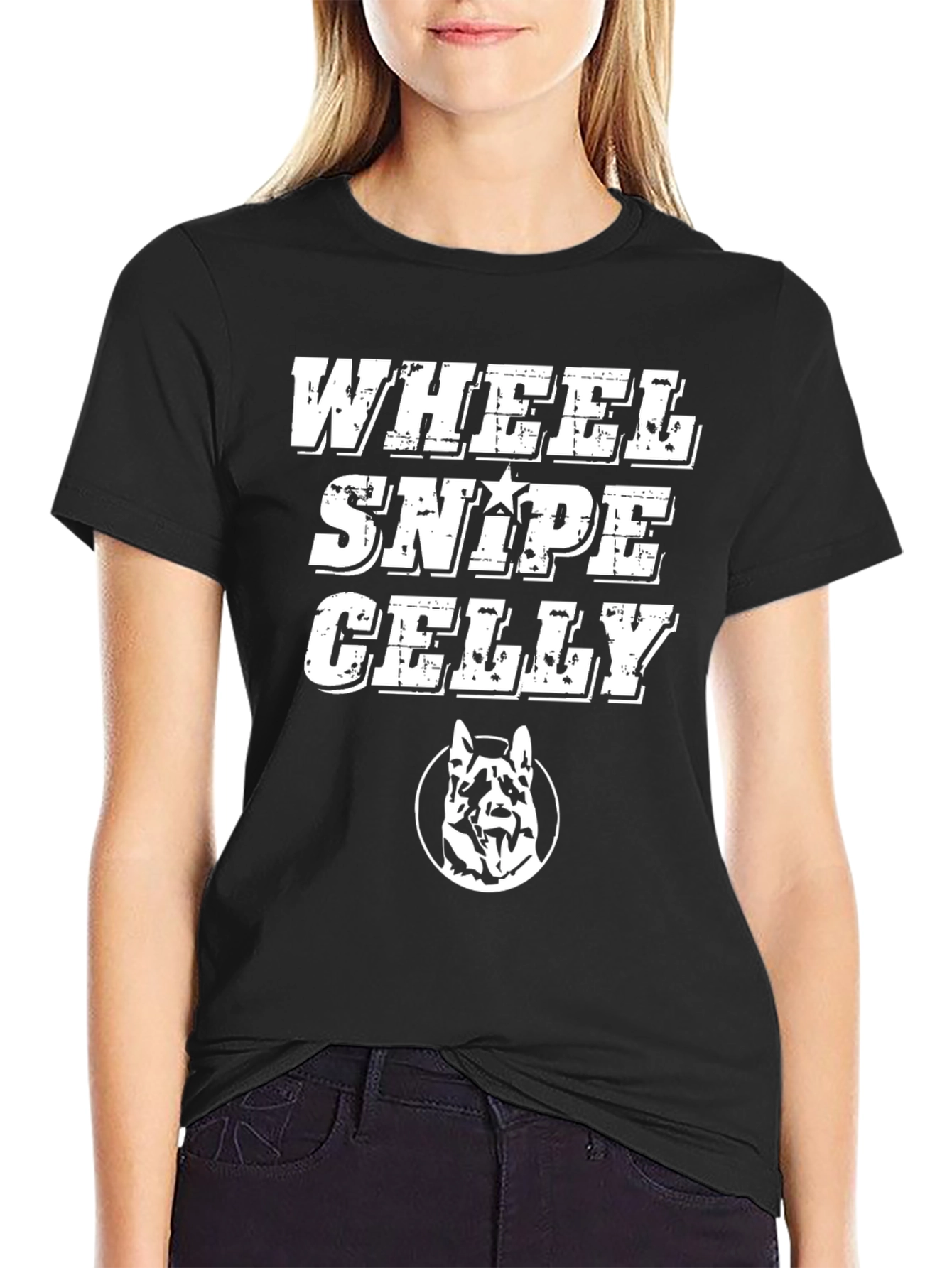 Wheel Snipe Celly Black Graphic T-Shirt