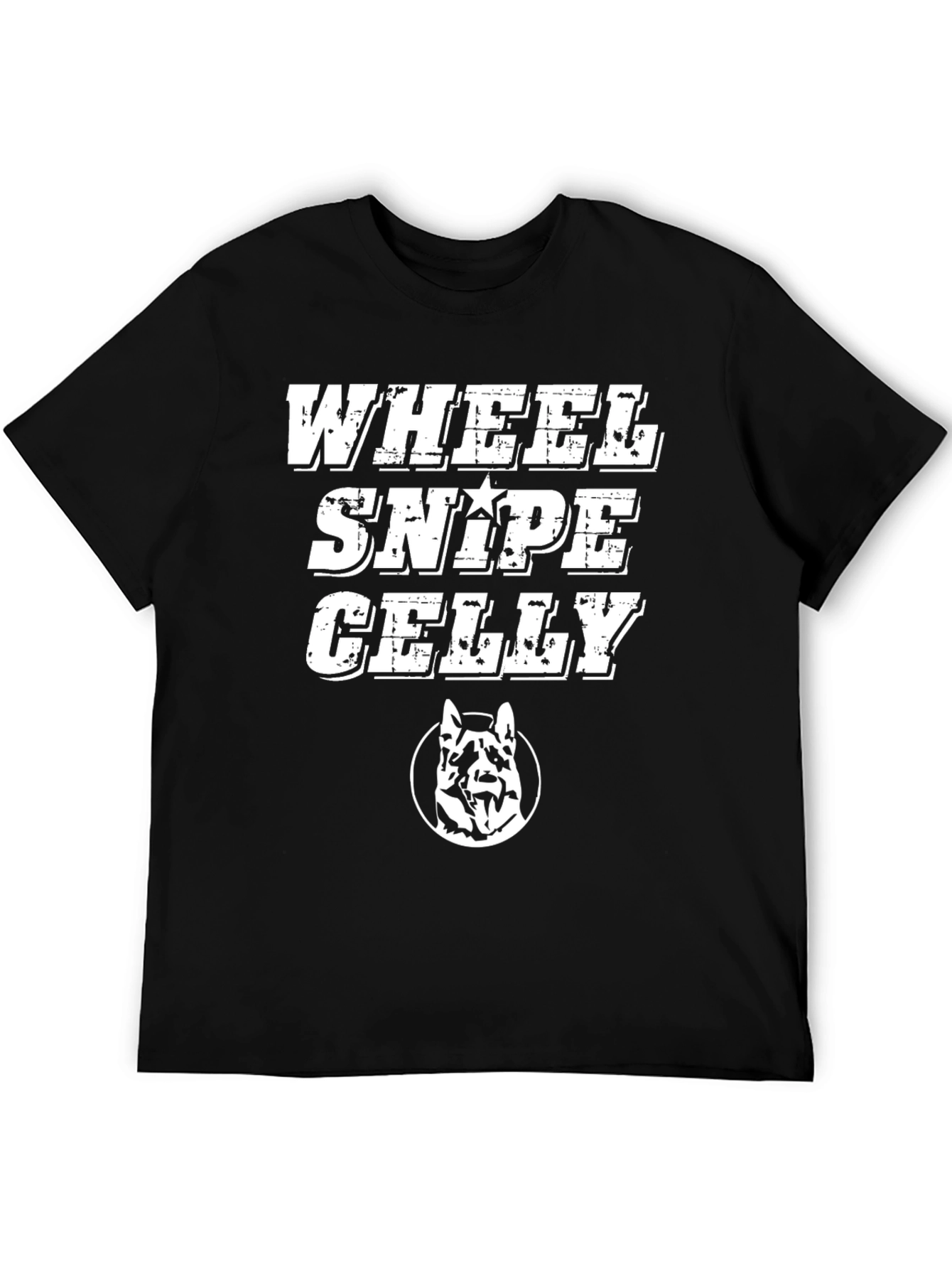 Wheel Snipe Celly Black Graphic T-Shirt
