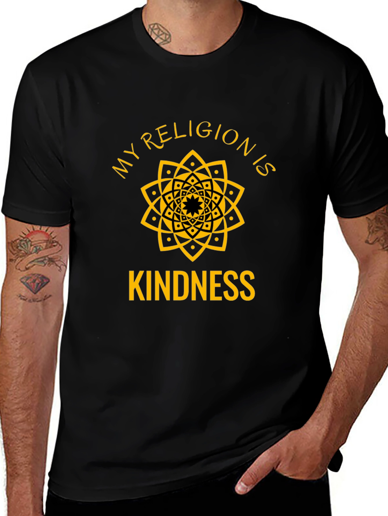 My Religion is Kindness Graphic T-Shirt