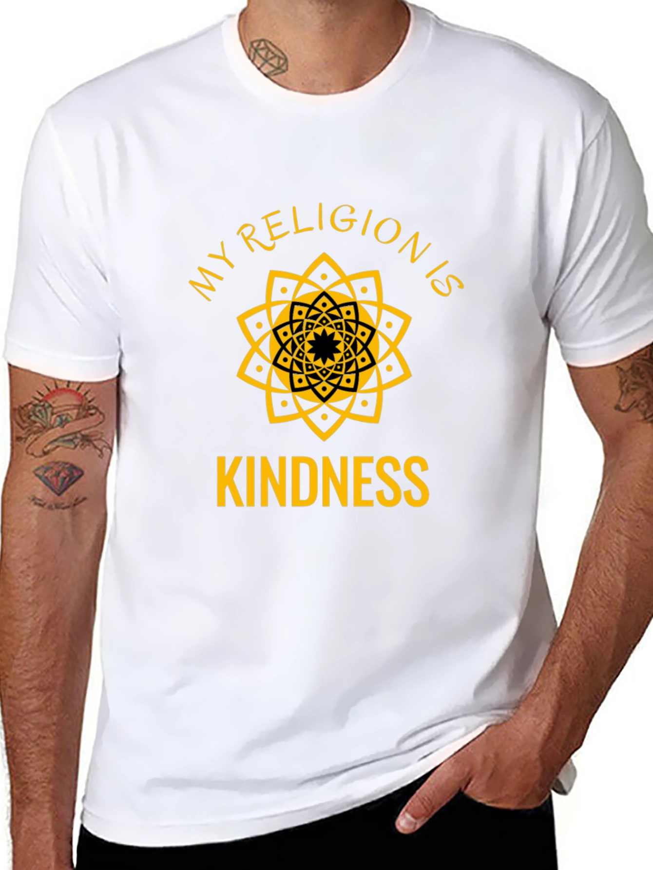 My Religion is Kindness Graphic T-Shirt