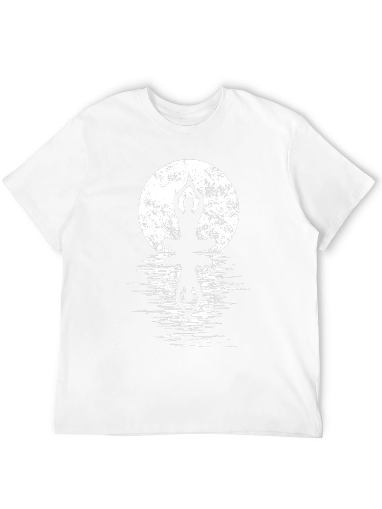Yoga Moon Silhouette Tee - Meditation Zen Shirt