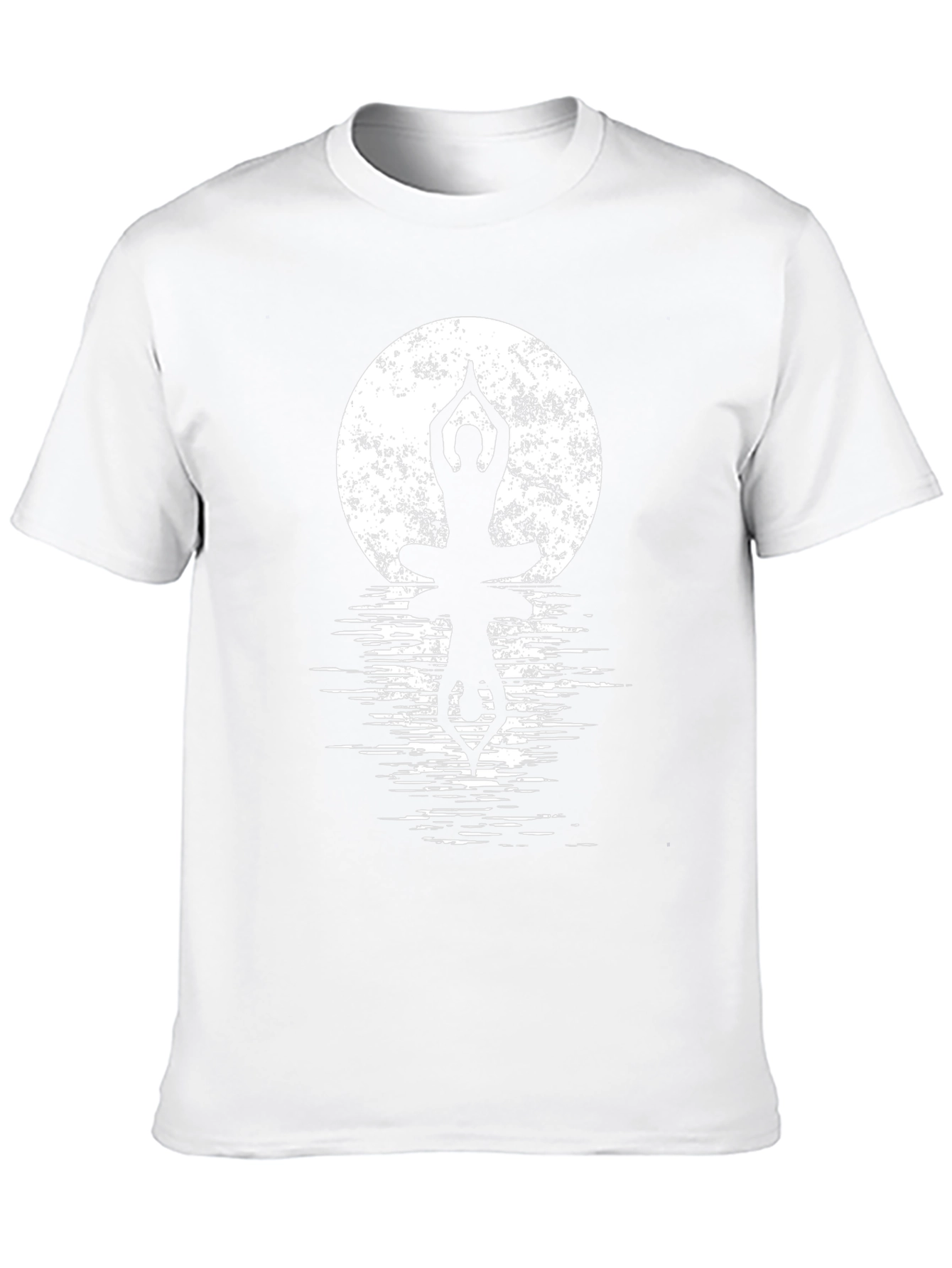 Yoga Moon Silhouette Tee - Meditation Zen Shirt