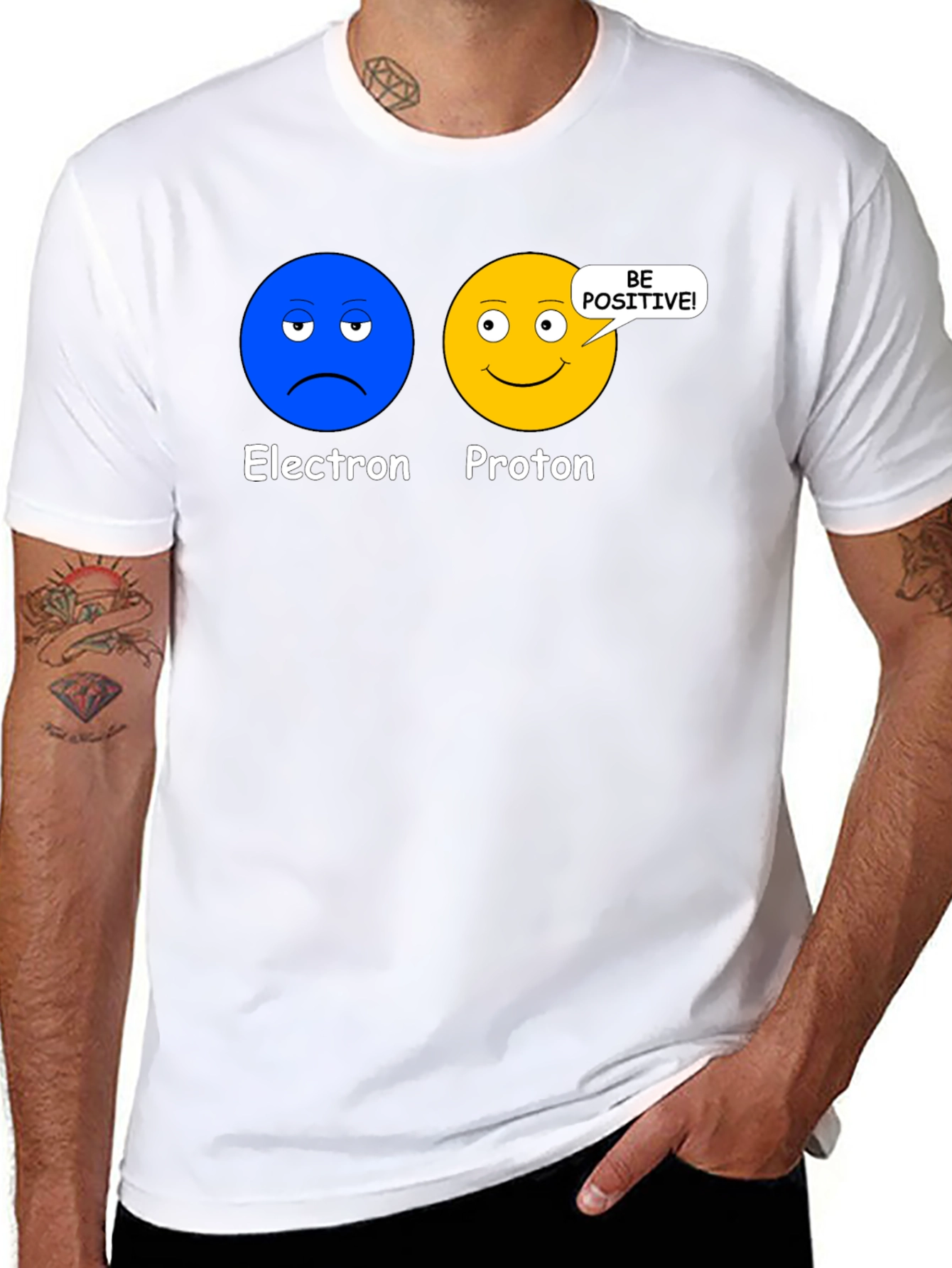 Electron Proton Be Positive Science T-Shirt