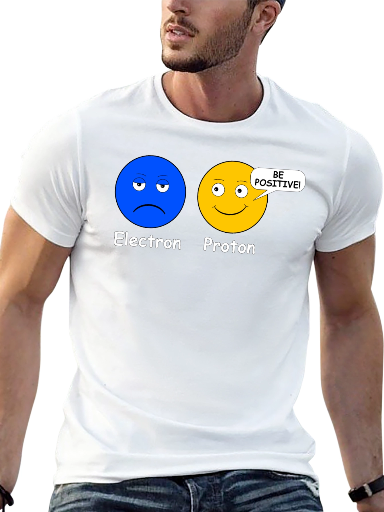 Electron Proton Be Positive Science T-Shirt