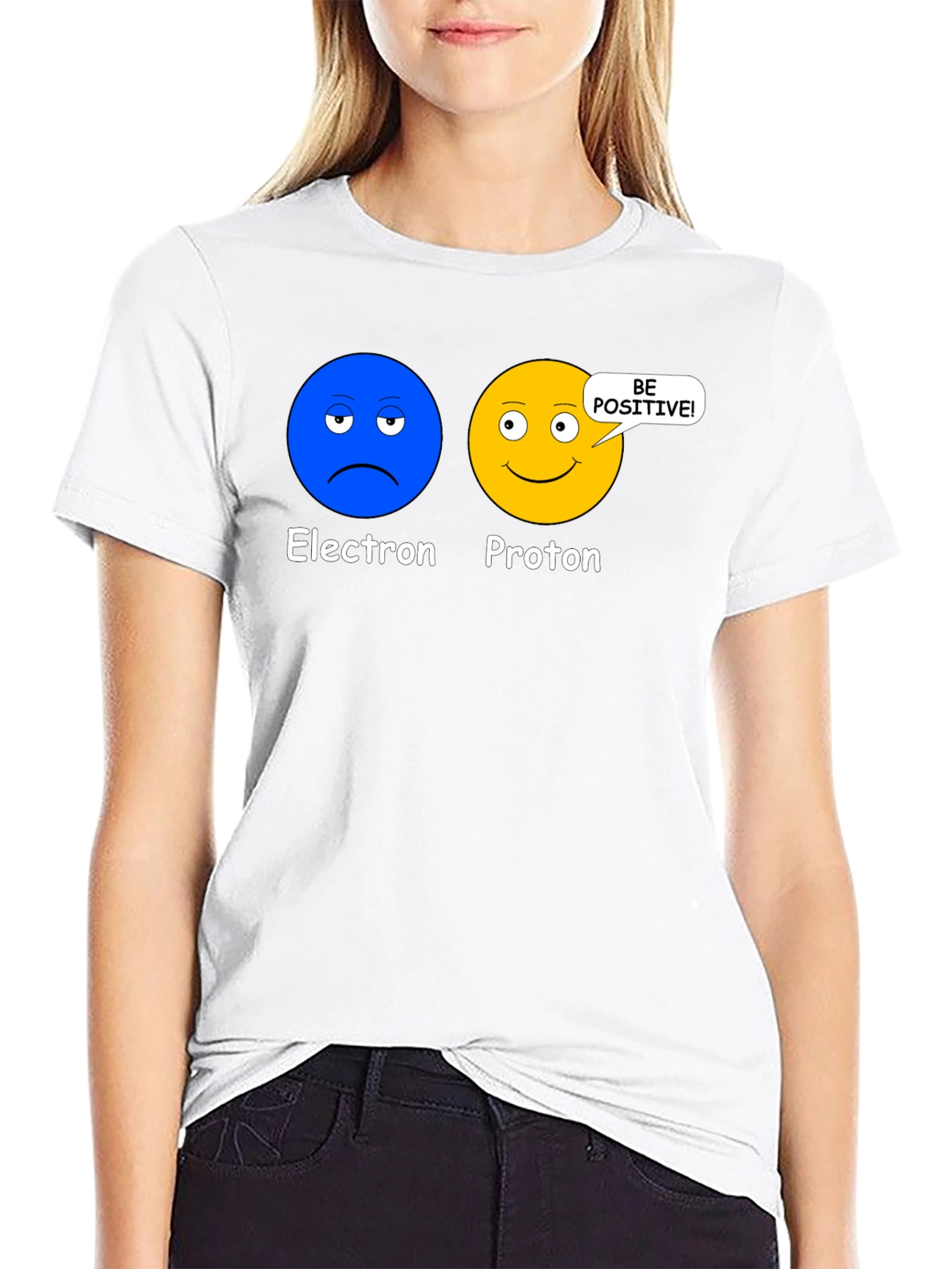 Electron Proton Be Positive Science T-Shirt