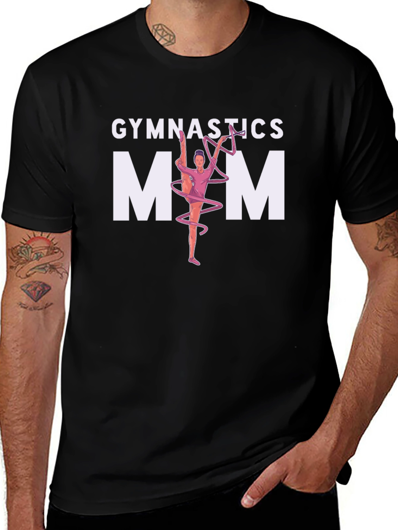 Gymnastics Mom T-Shirt - Black