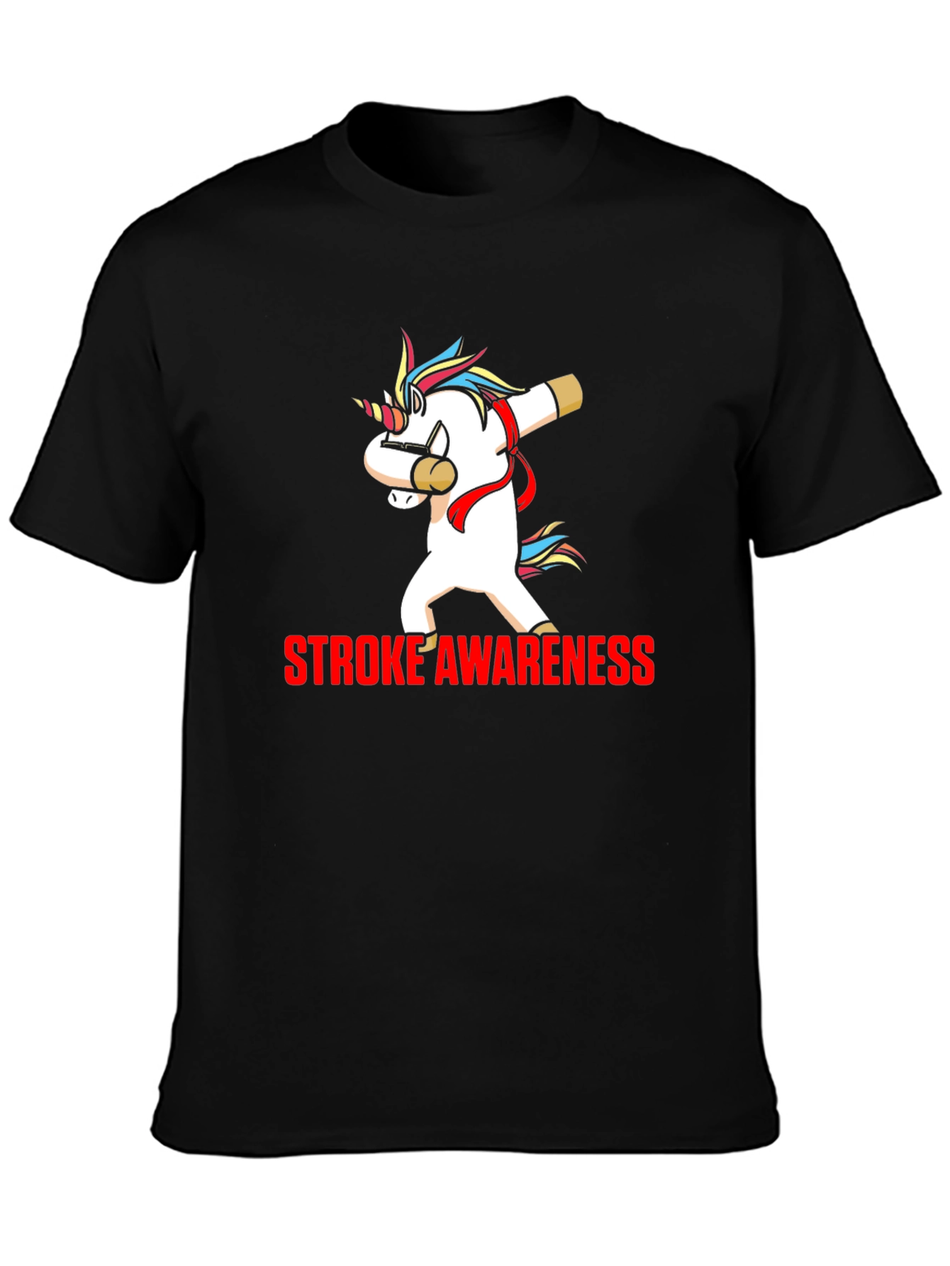 Stroke Awareness Unicorn Dab T-Shirt