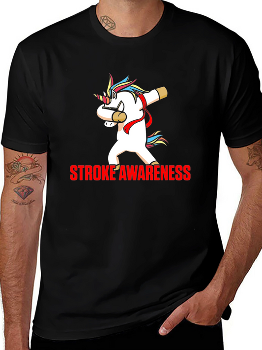 Stroke Awareness Unicorn Dab T-Shirt