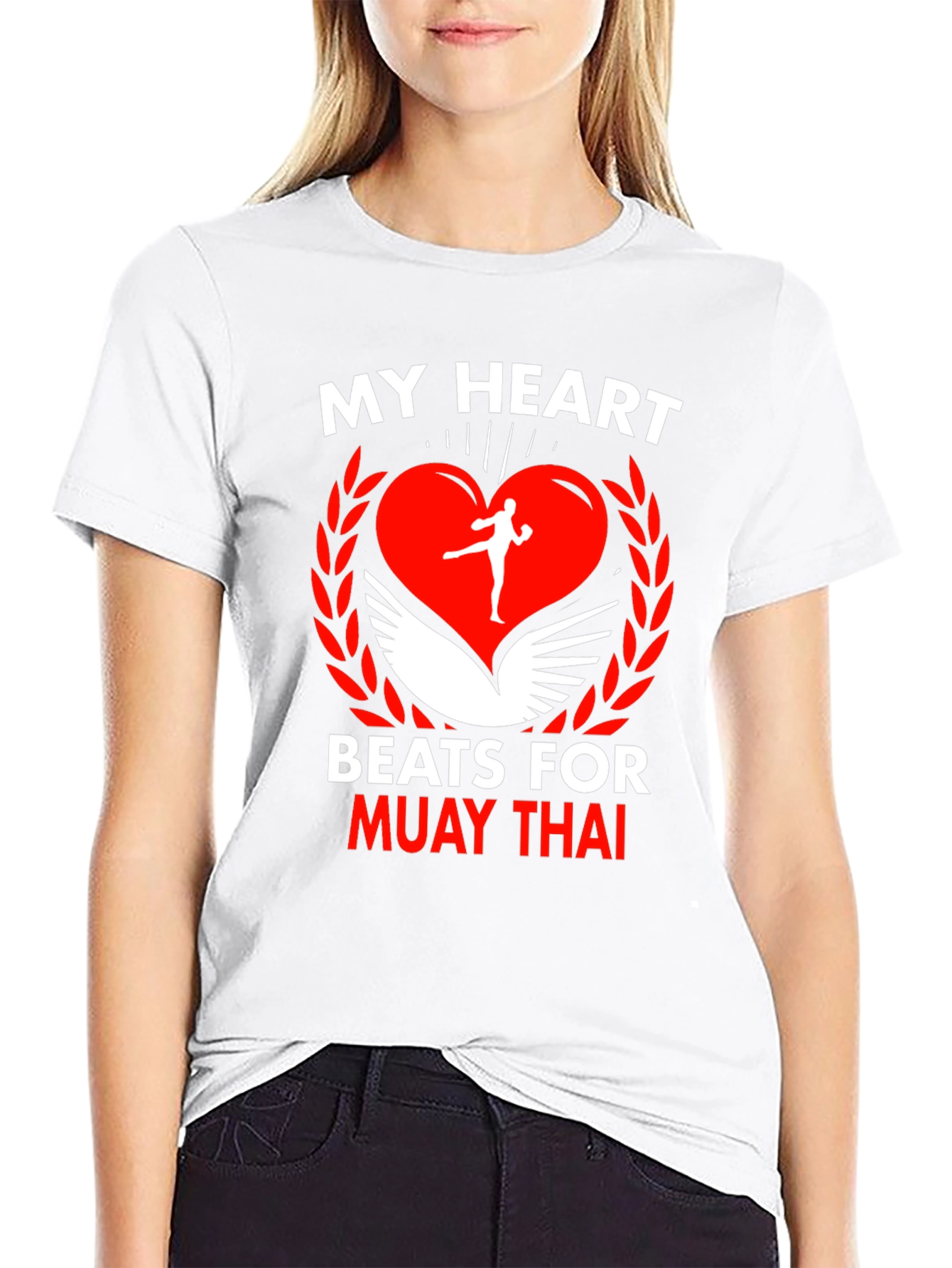 Muay Thai Heart T-Shirt: Fighters Passion Apparel