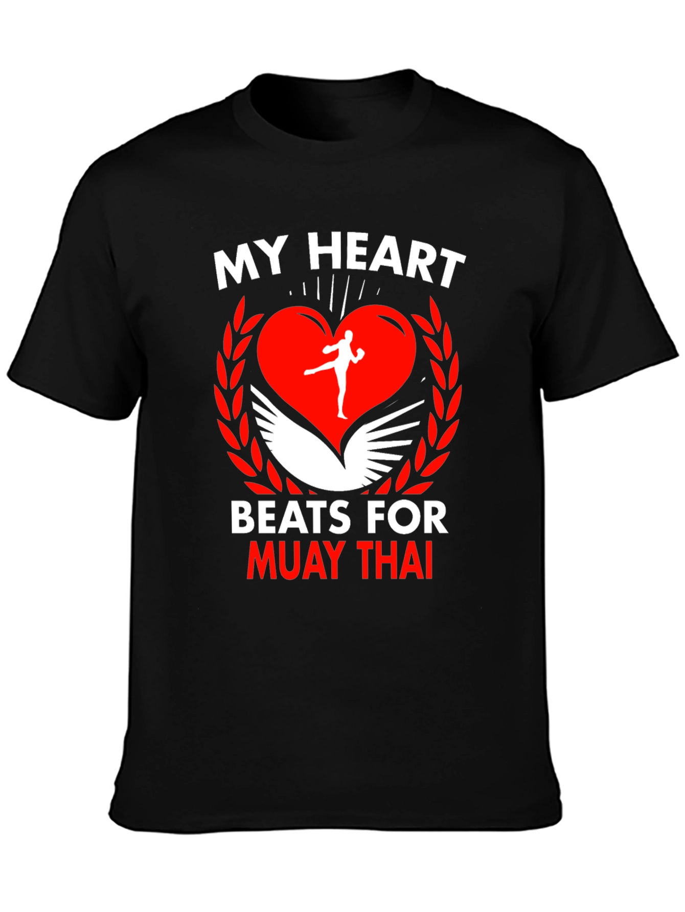Muay Thai Heart T-Shirt: Fighters Passion Apparel