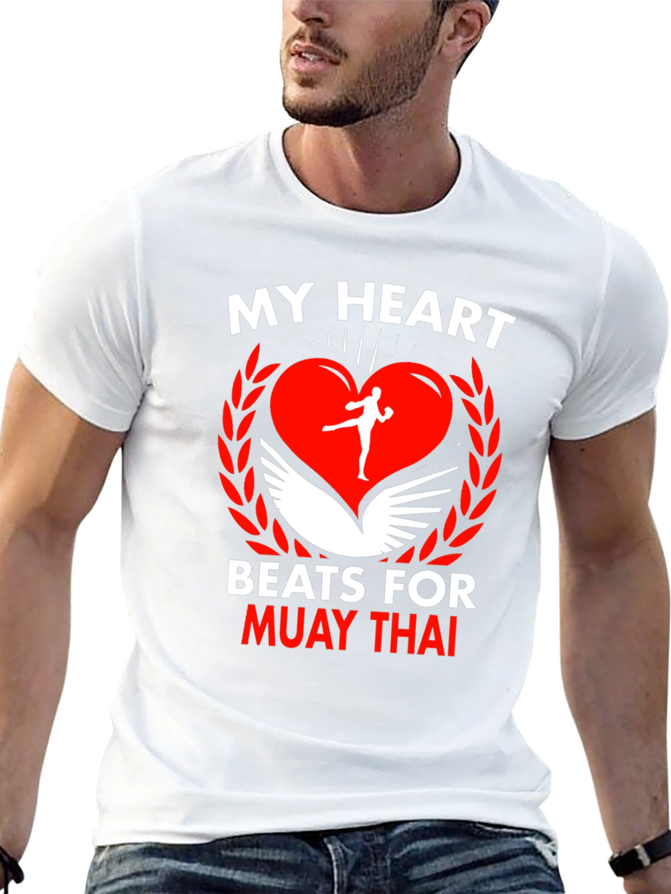 Muay Thai Heart T-Shirt: Fighters Passion Apparel