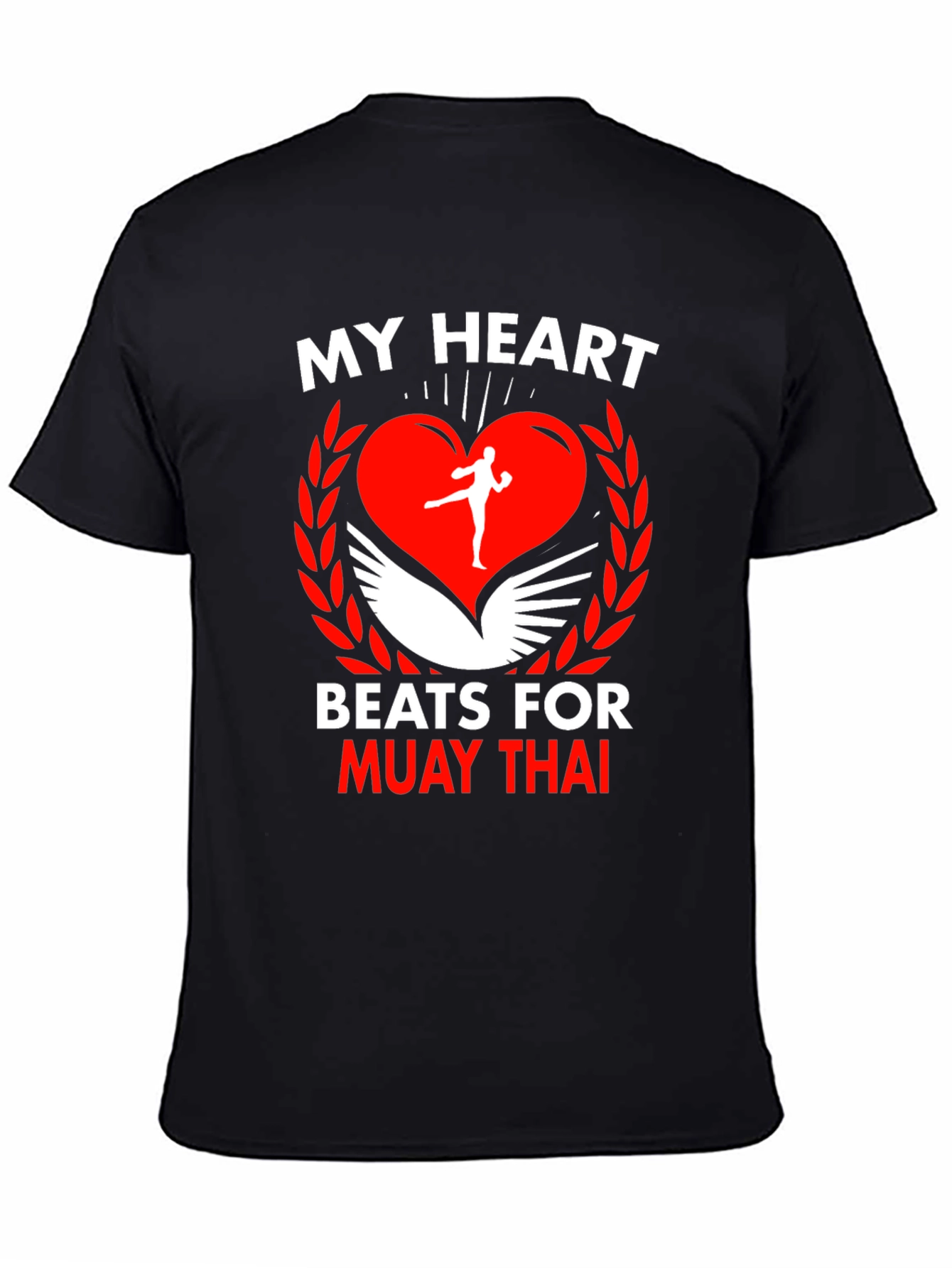 Muay Thai Heart T-Shirt: Fighters Passion Apparel
