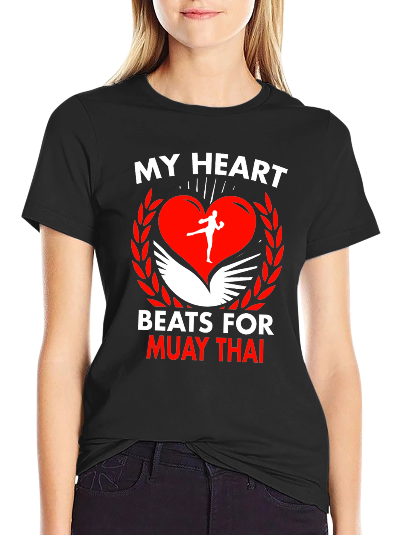 Muay Thai Heart T-Shirt: Fighters Passion Apparel