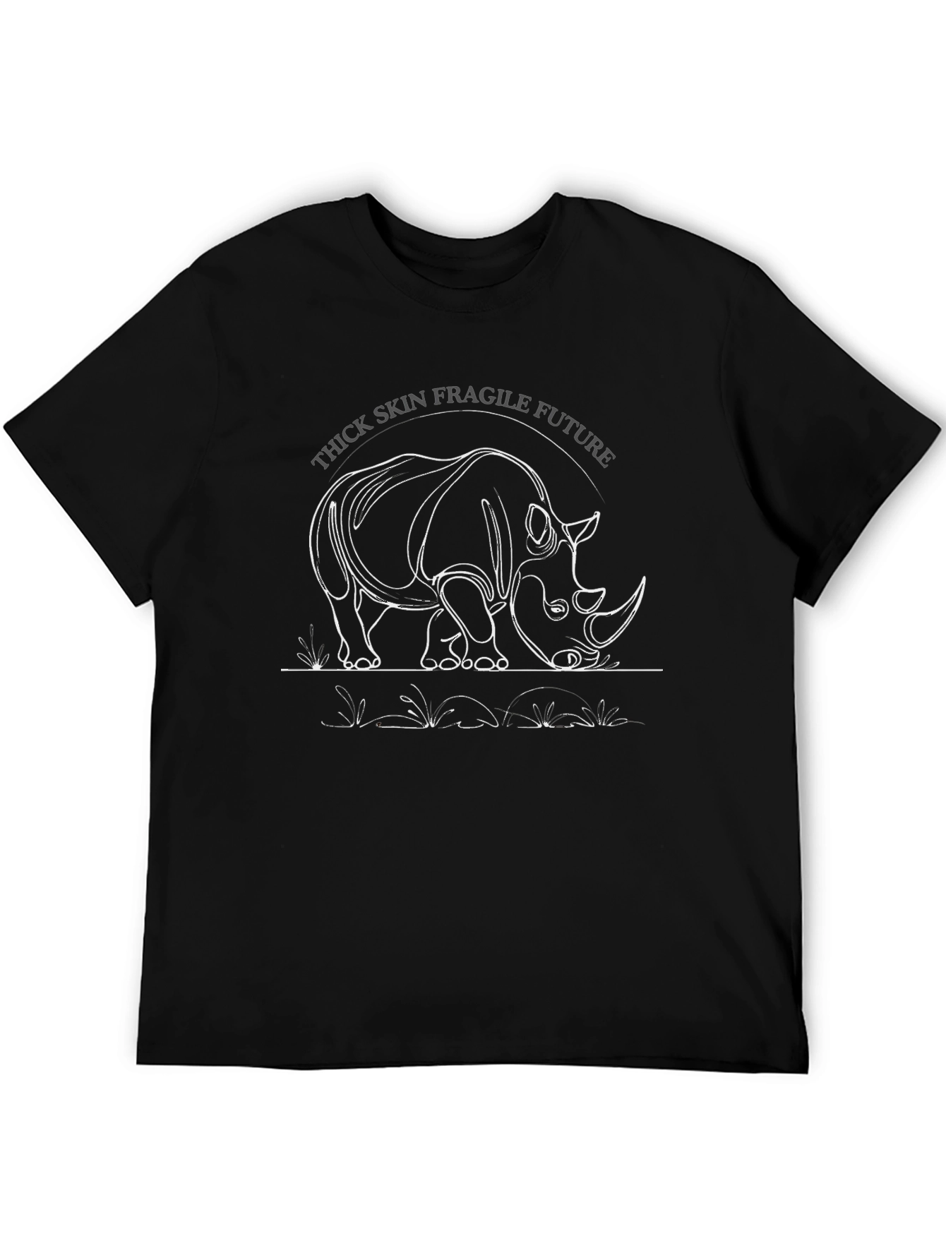 Thick Skin Fragile Future Rhino Graphic Tee