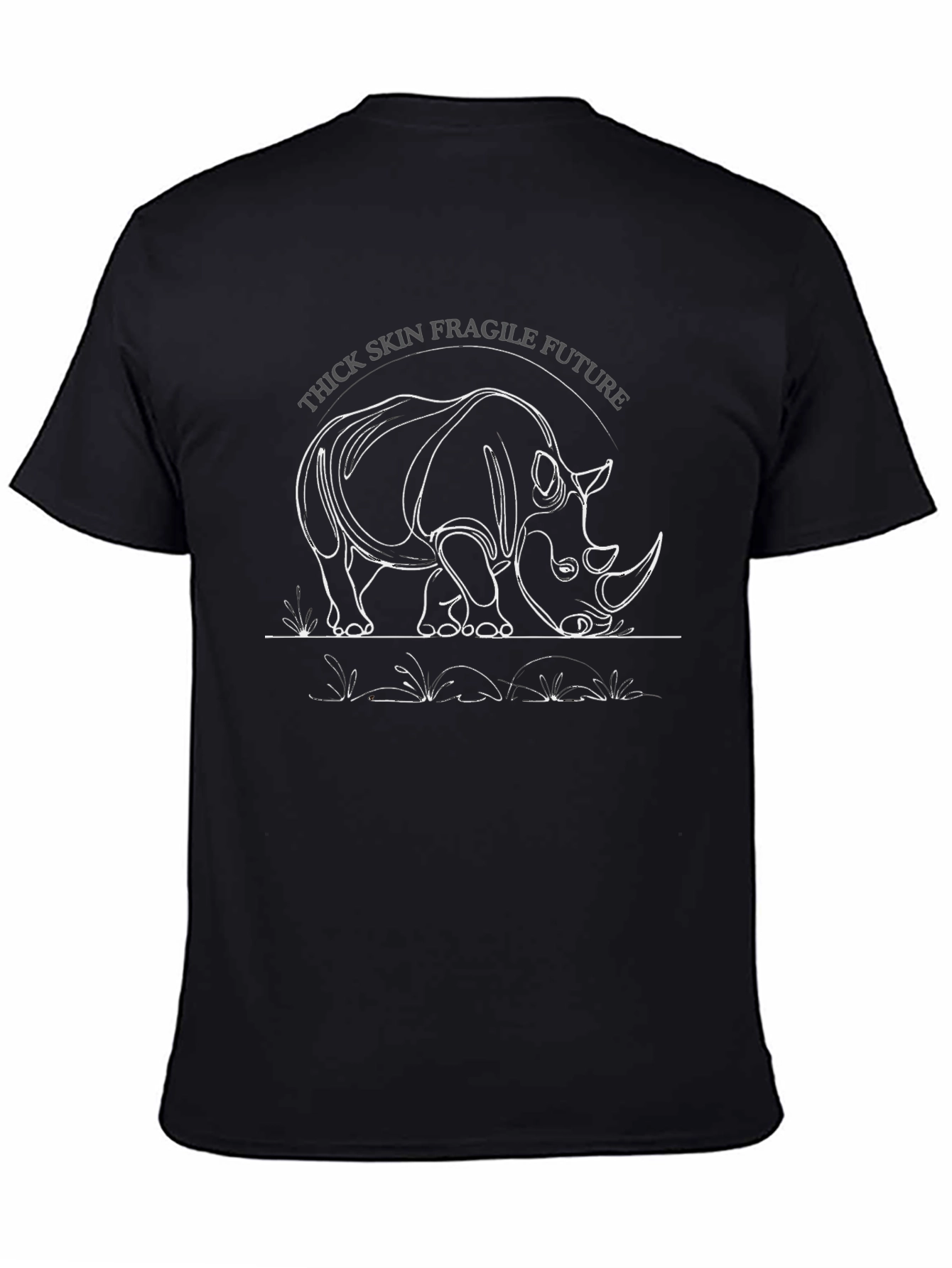 Thick Skin Fragile Future Rhino Graphic Tee