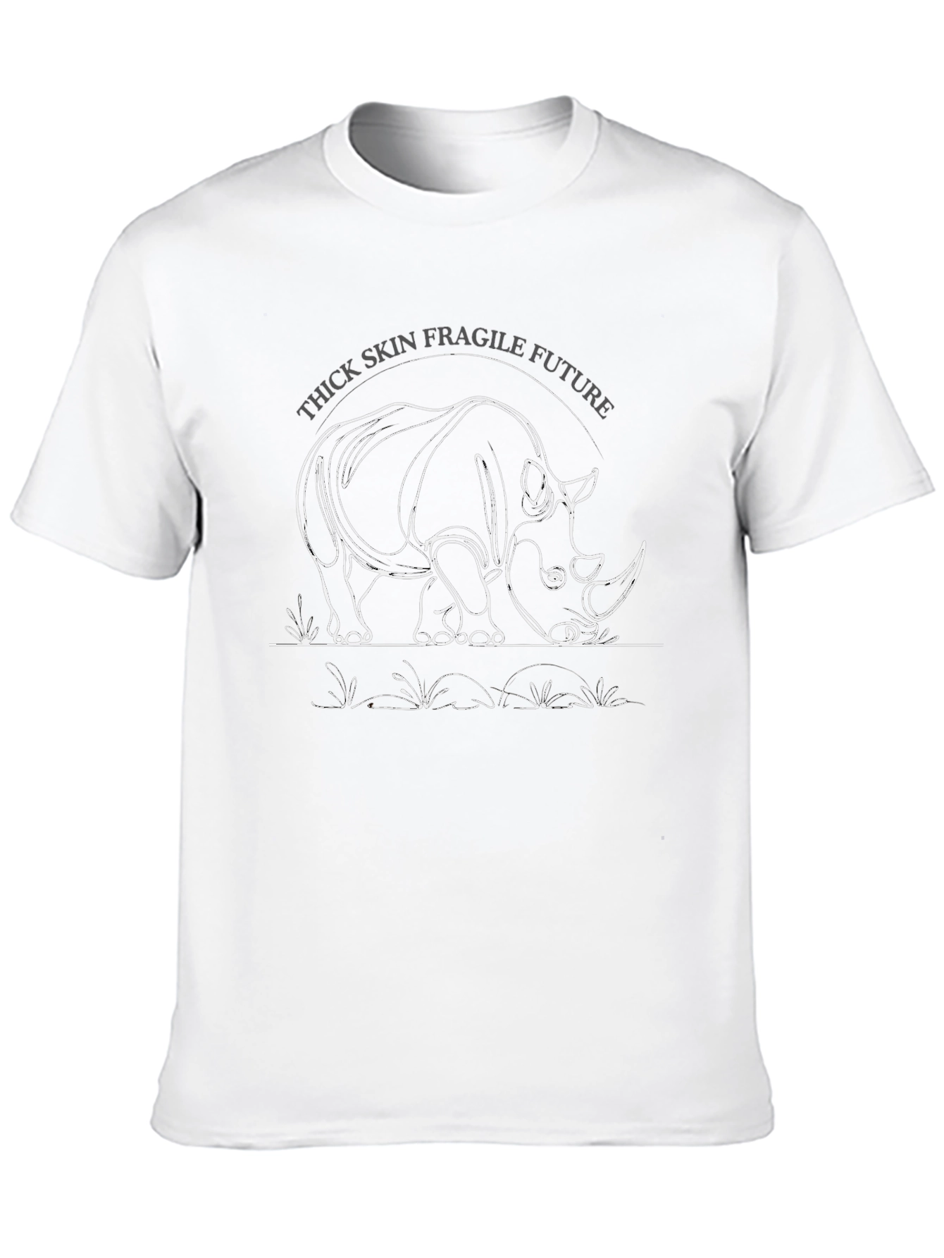Thick Skin Fragile Future Rhino Graphic Tee