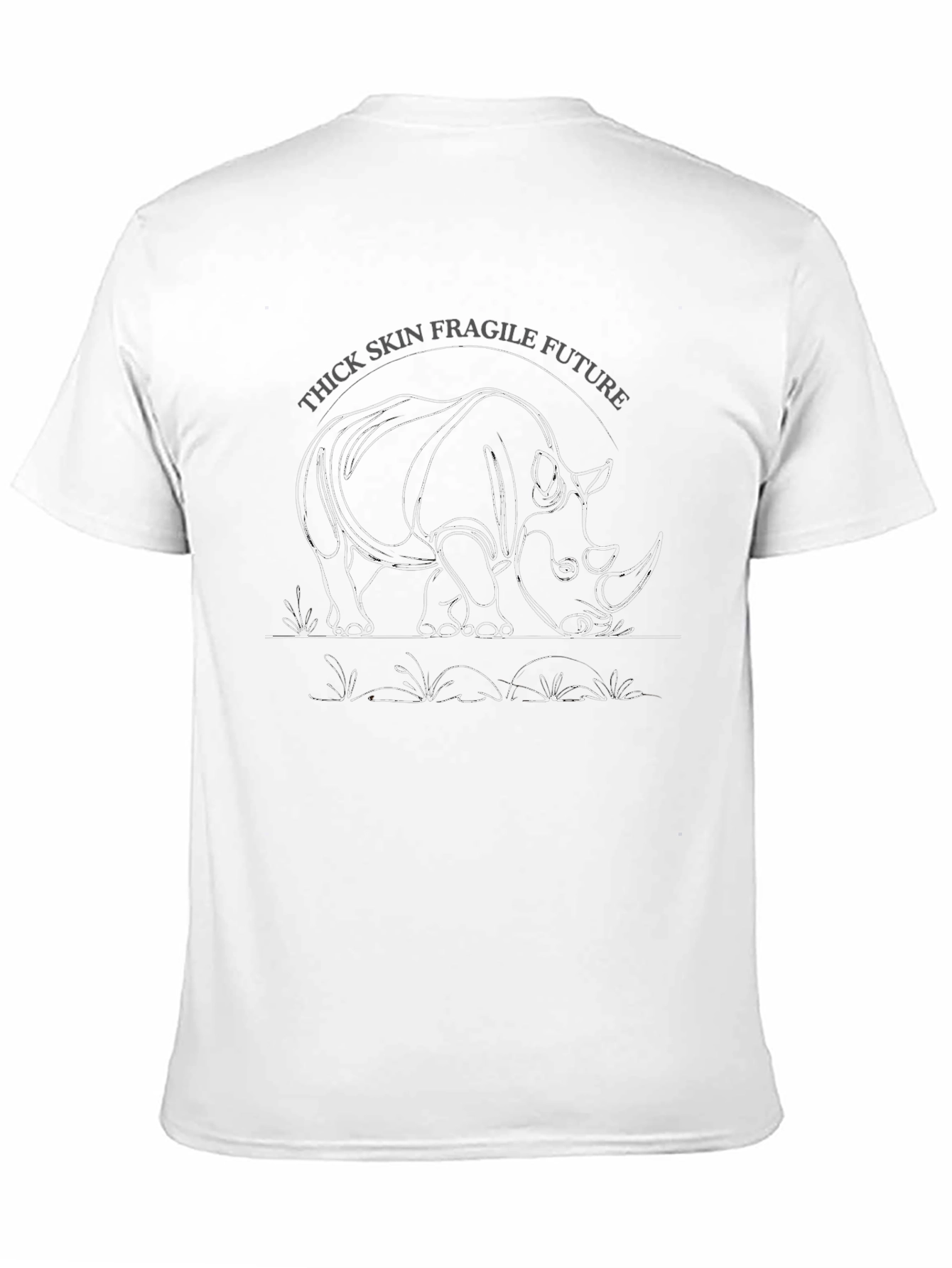 Thick Skin Fragile Future Rhino Graphic Tee