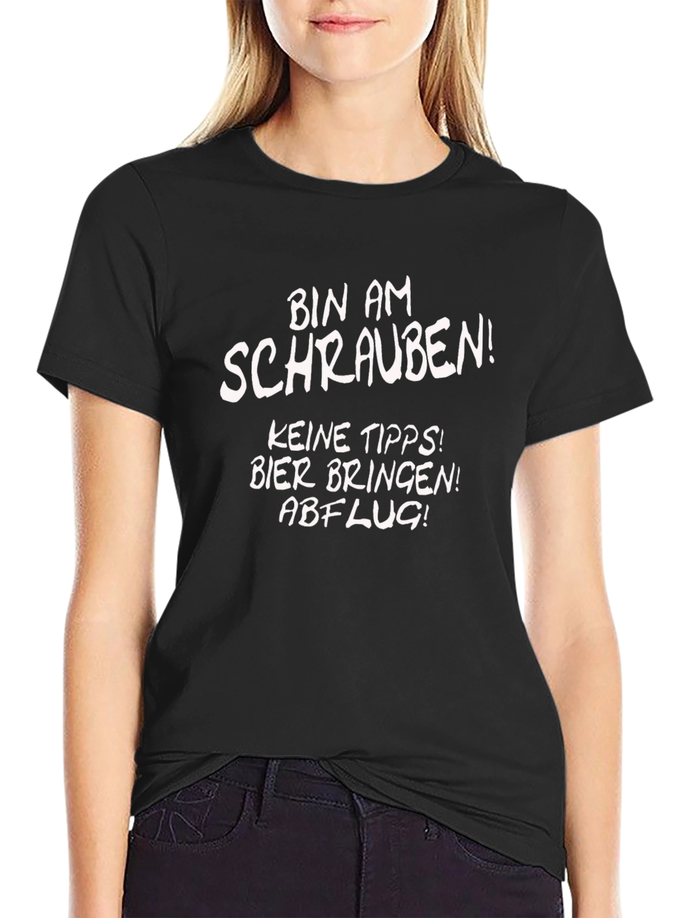 Bin Am Schrauben T-Shirt - Funny Mechanic Shirt