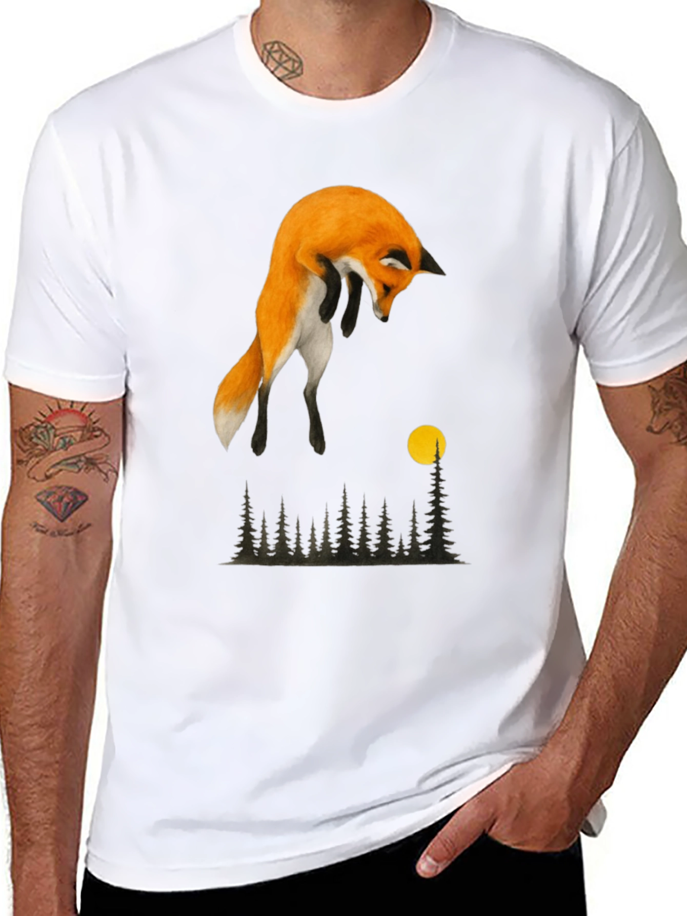 Fox Moon Forest Graphic Tee
