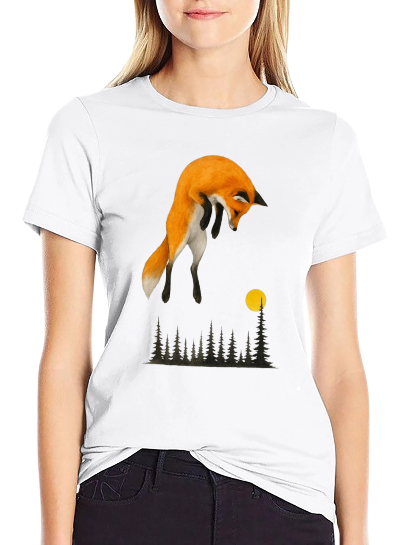 Fox Moon Forest Graphic Tee