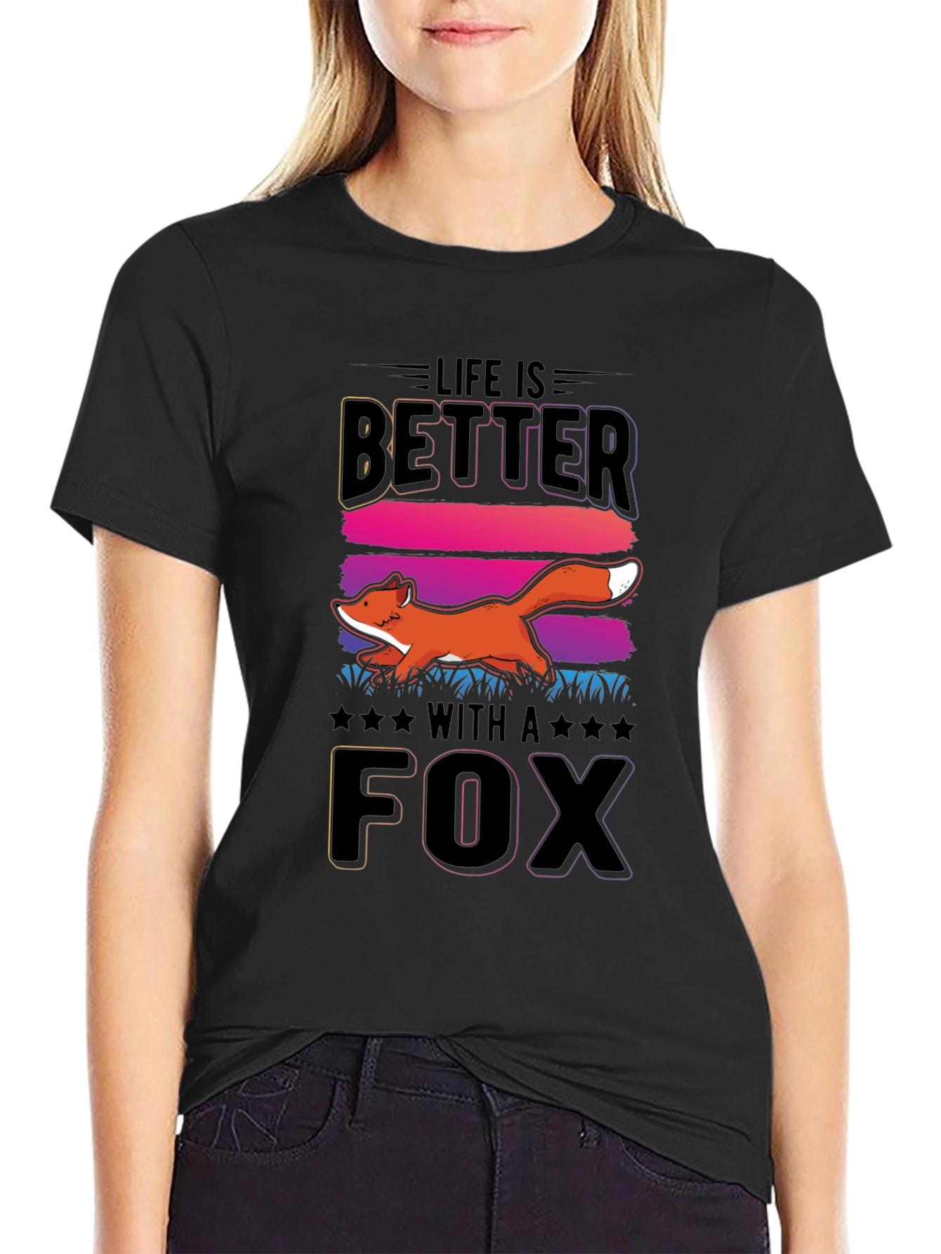 Life Is Better With A Fox Graphic Tee