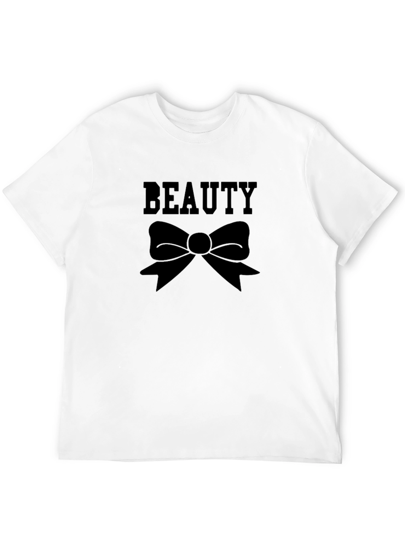 Beauty Bow Graphic Black T-Shirt
