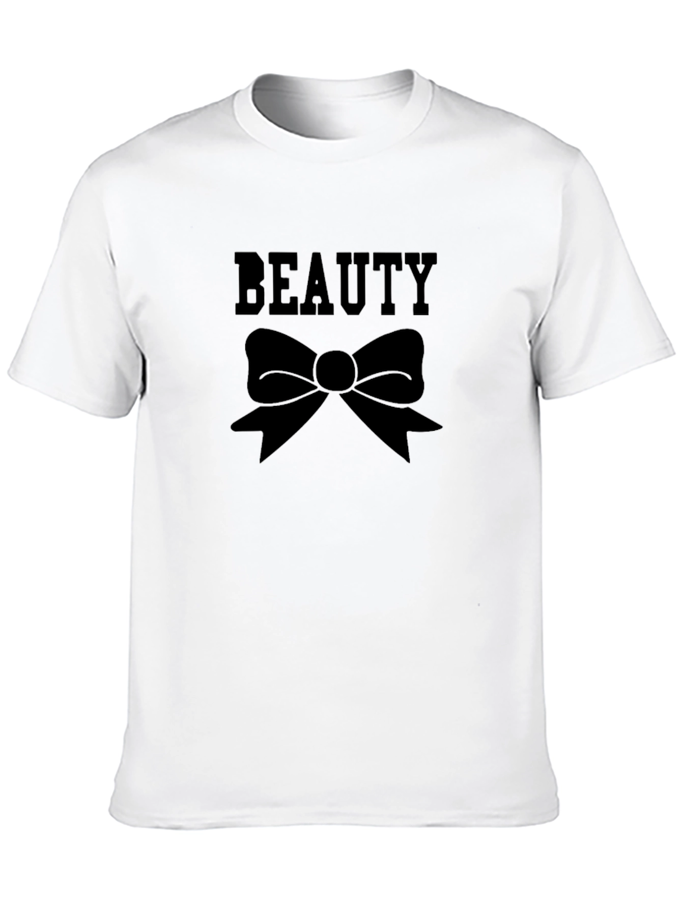 Beauty Bow Graphic Black T-Shirt