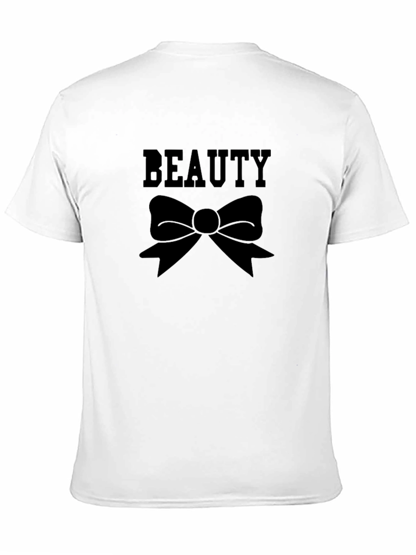 Beauty Bow Graphic Black T-Shirt