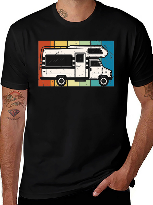 Vintage RV Camper T-Shirt - Retro Road Trip Tee