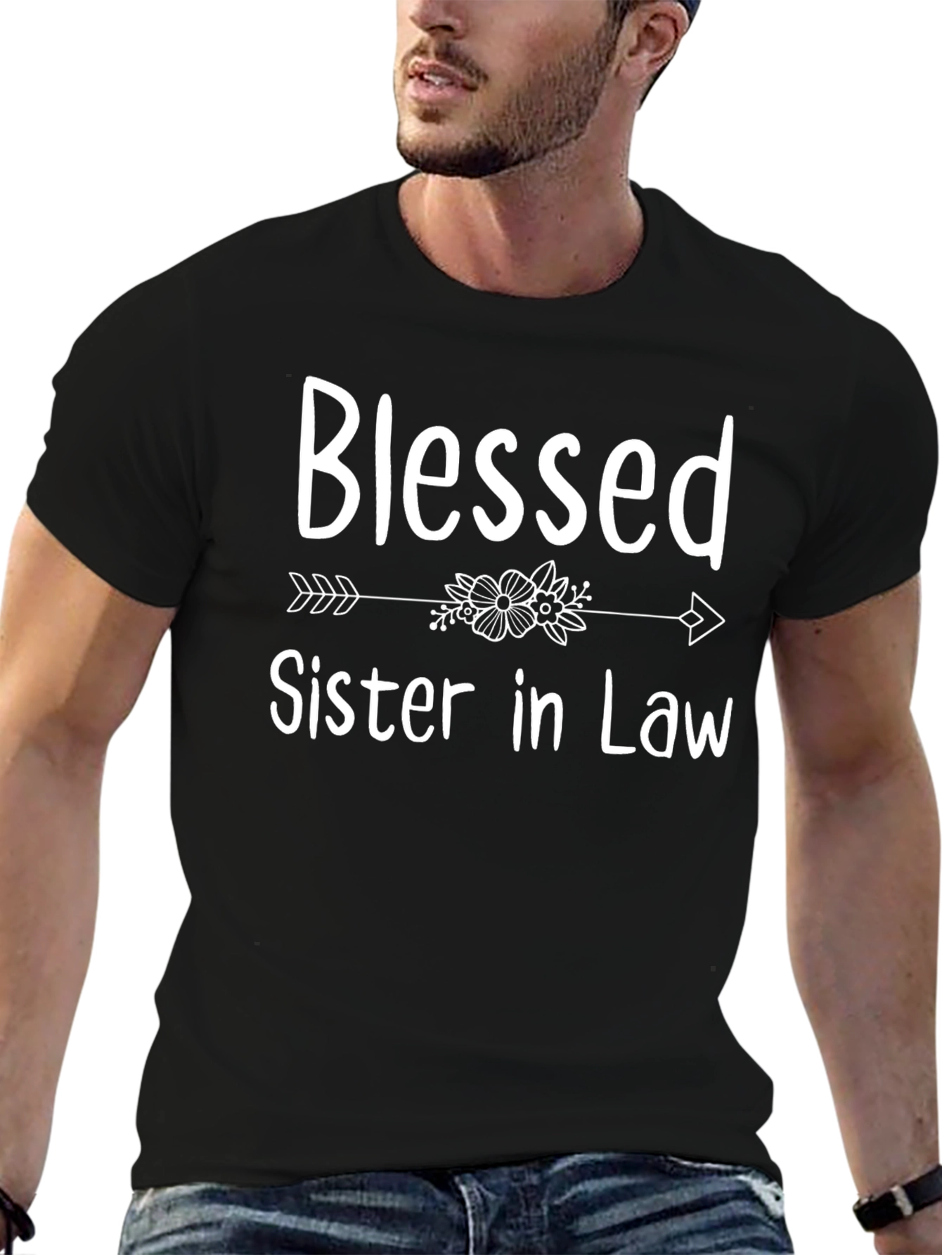 Blessed Sister in Law Black T-Shirt