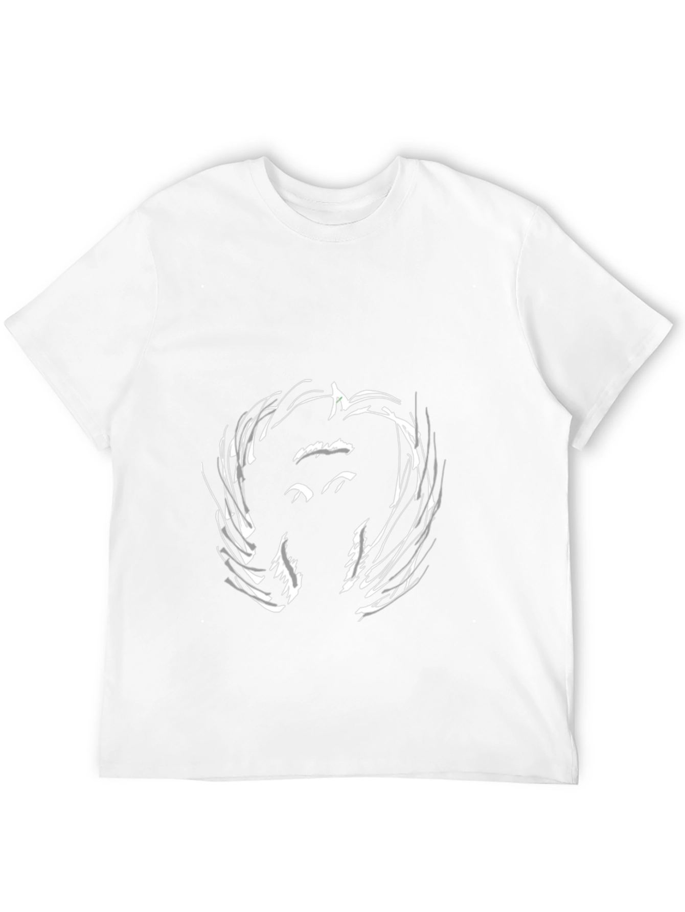 Abstract Face Black T-Shirt