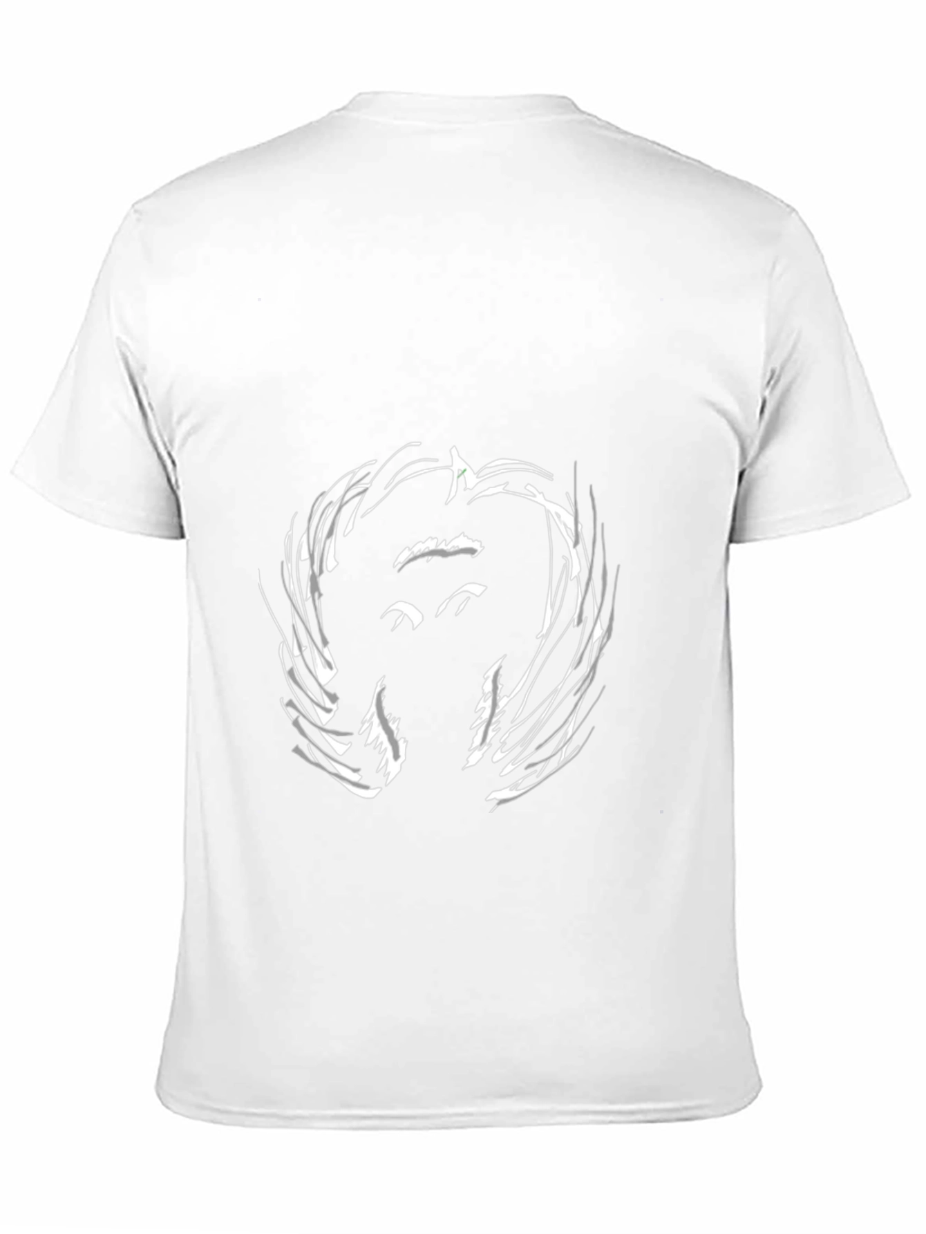 Abstract Face Black T-Shirt