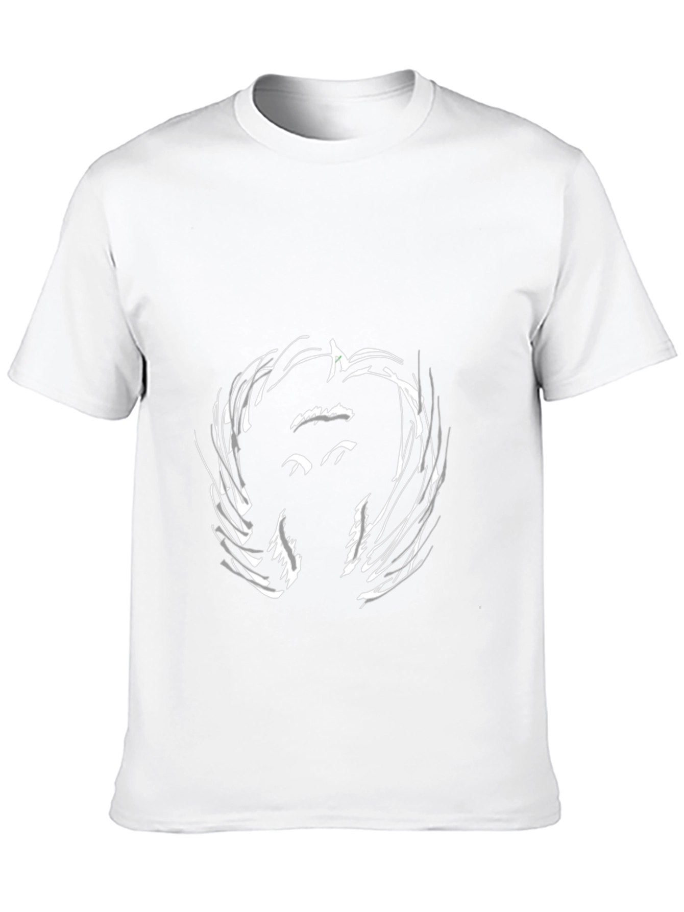 Abstract Face Black T-Shirt