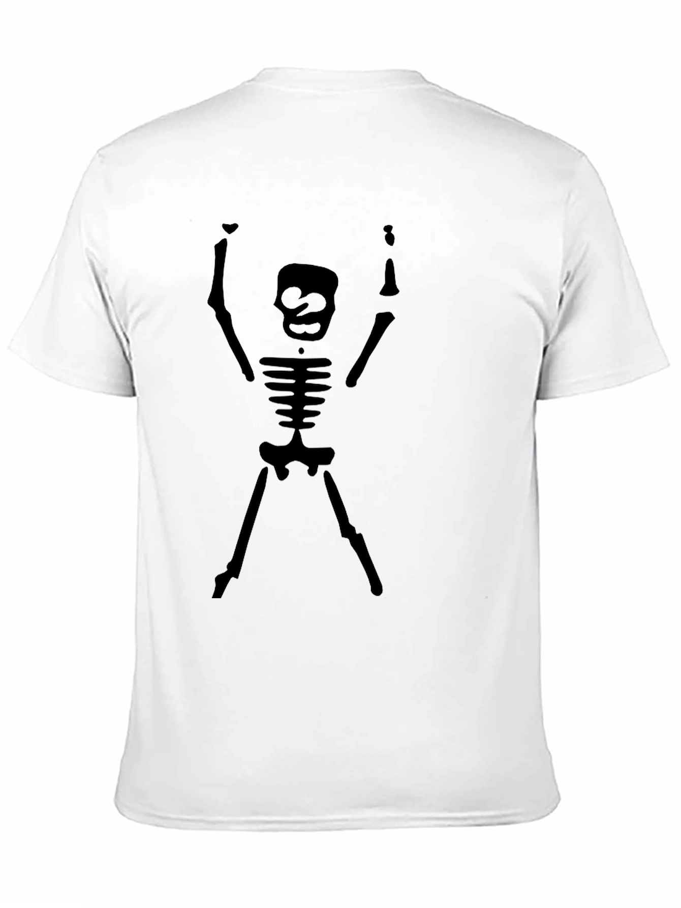 Skeleton Graphic Tee - Black Cotton Comfort