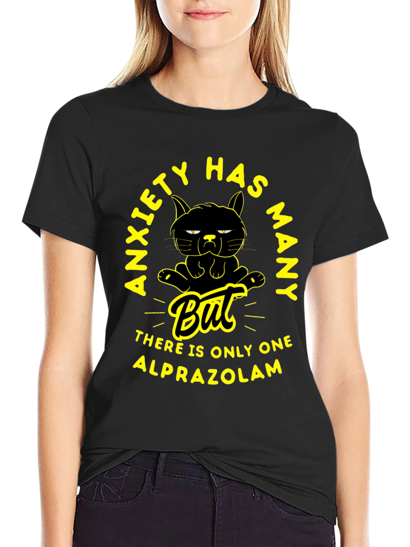 Anxiety Alprazolam T-Shirt - Funny Cat Tee