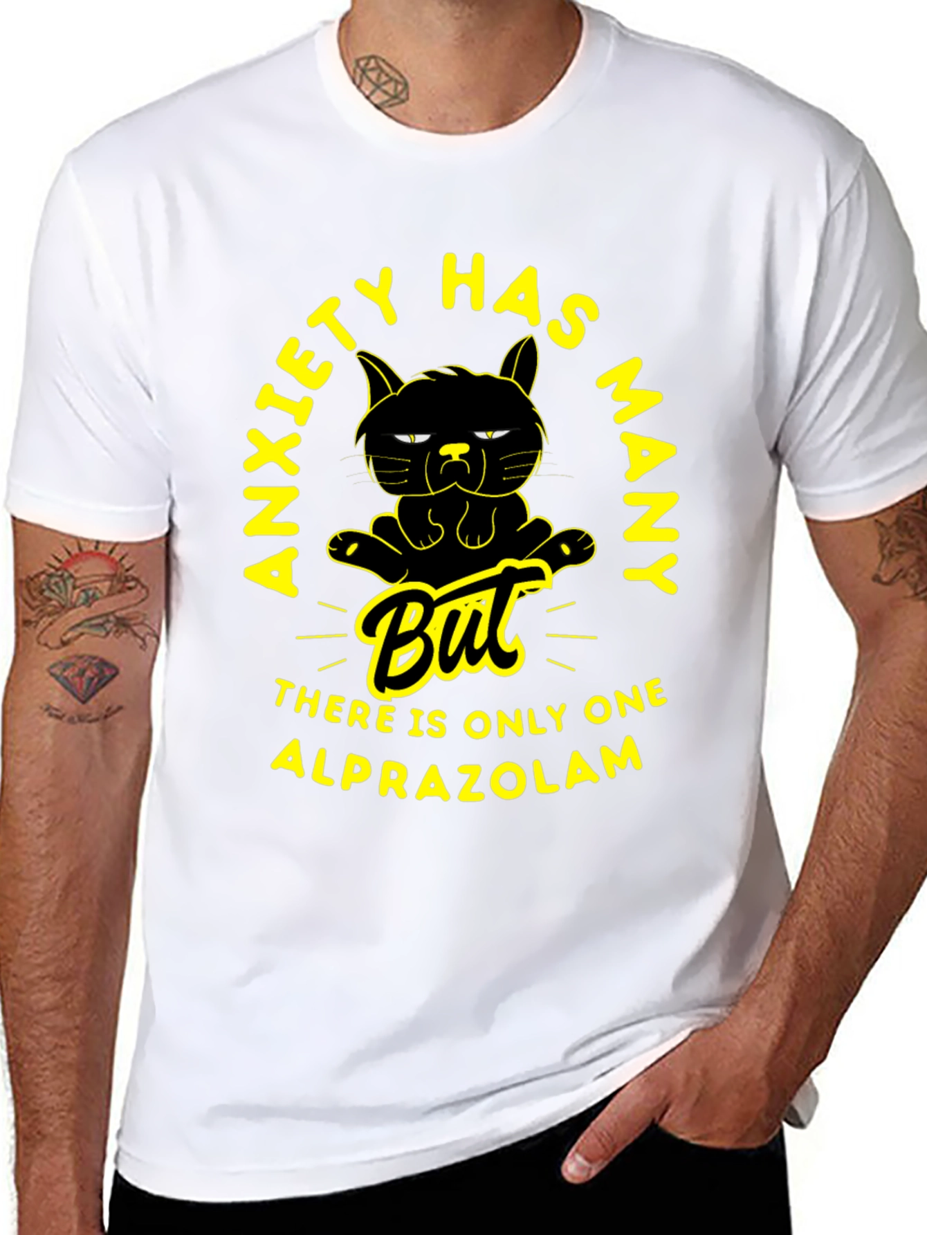 Anxiety Alprazolam T-Shirt - Funny Cat Tee