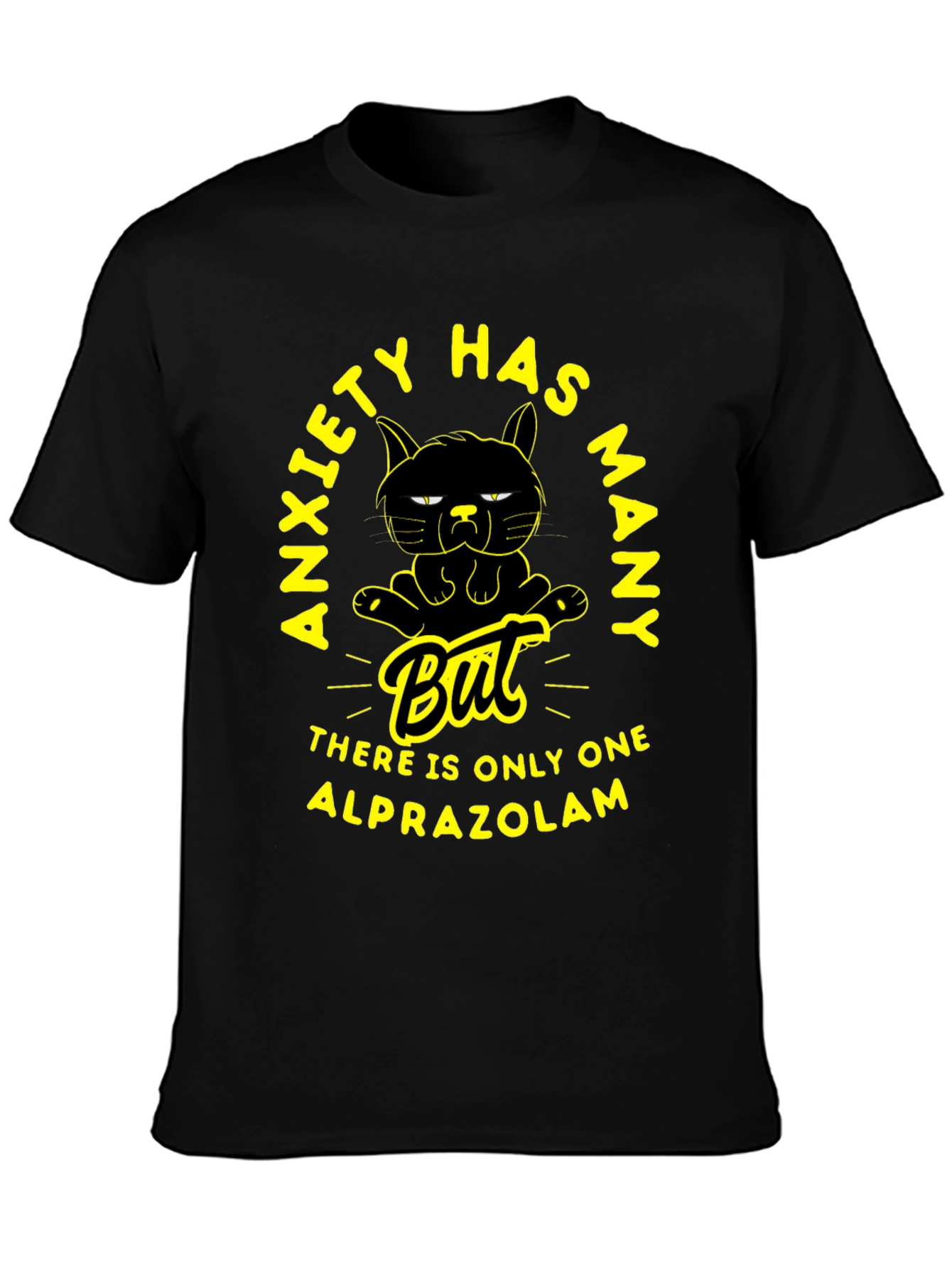 Anxiety Alprazolam T-Shirt - Funny Cat Tee