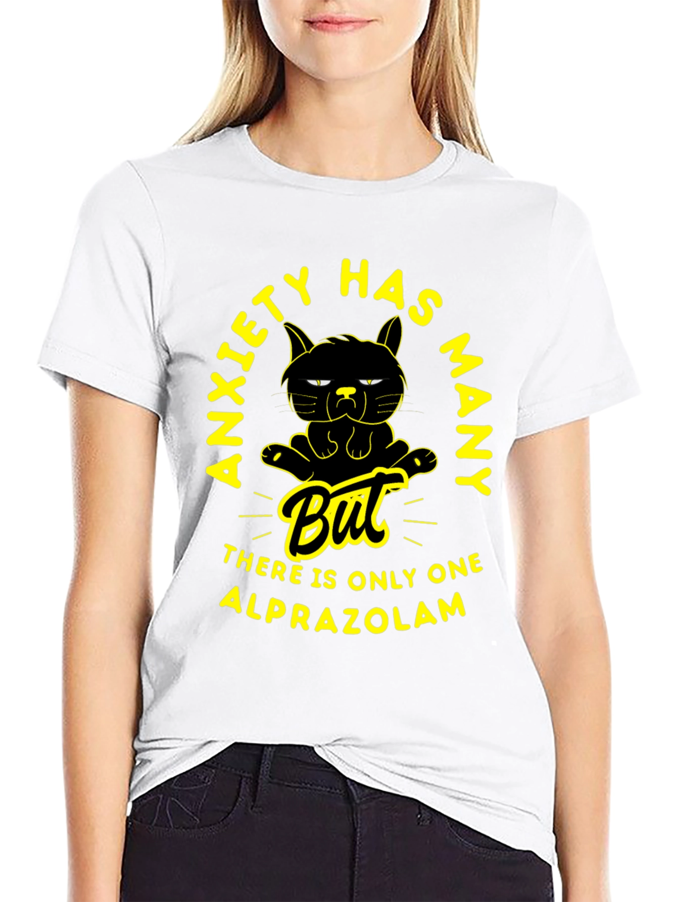 Anxiety Alprazolam T-Shirt - Funny Cat Tee