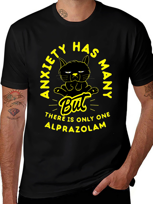 Anxiety Alprazolam T-Shirt - Funny Cat Tee