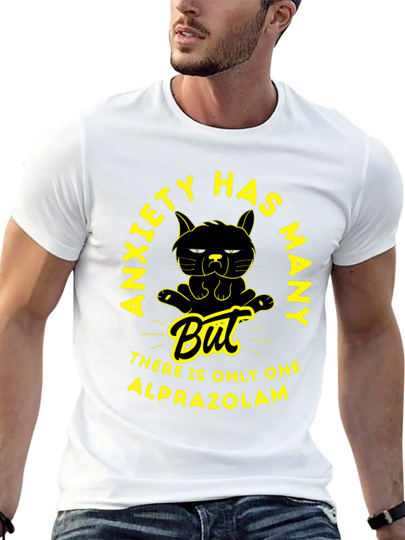 Anxiety Alprazolam T-Shirt - Funny Cat Tee