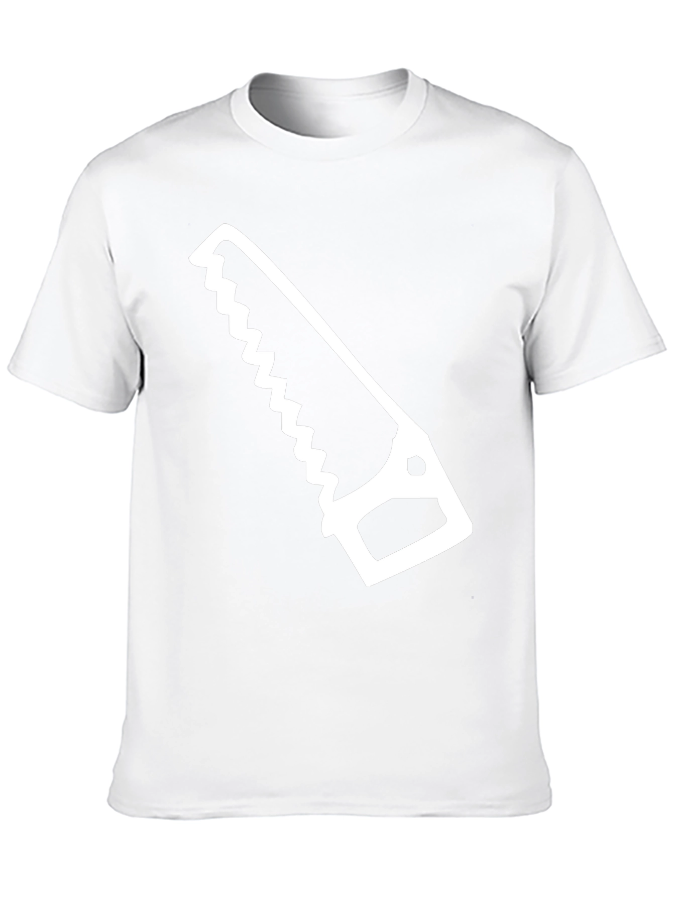 Hand Saw Graphic Tee - Black Cotton T-Shirt