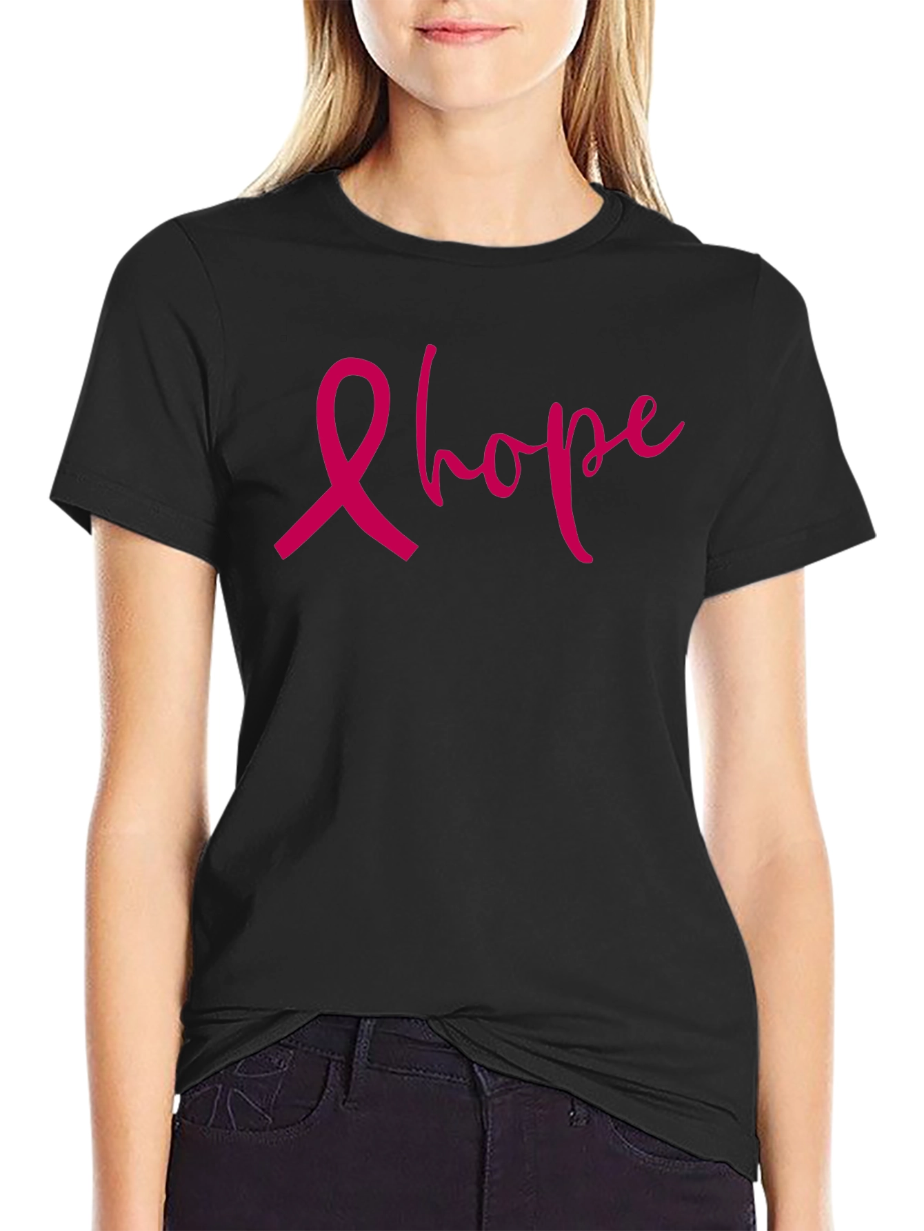 Hope Ribbon Tee - Breast Cancer Awareness Shirt