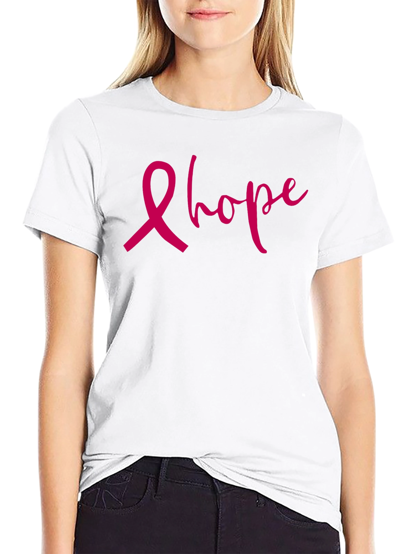 Hope Ribbon Tee - Breast Cancer Awareness Shirt