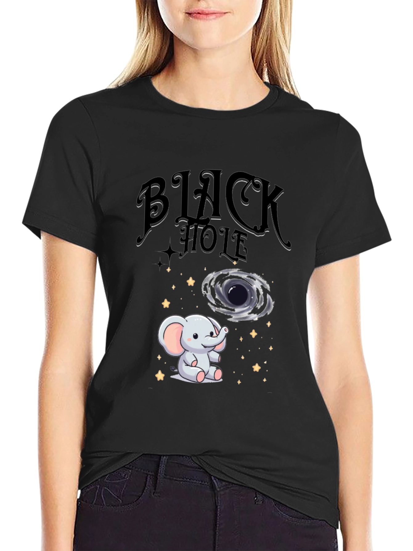 Black Hole Elephant T-Shirt