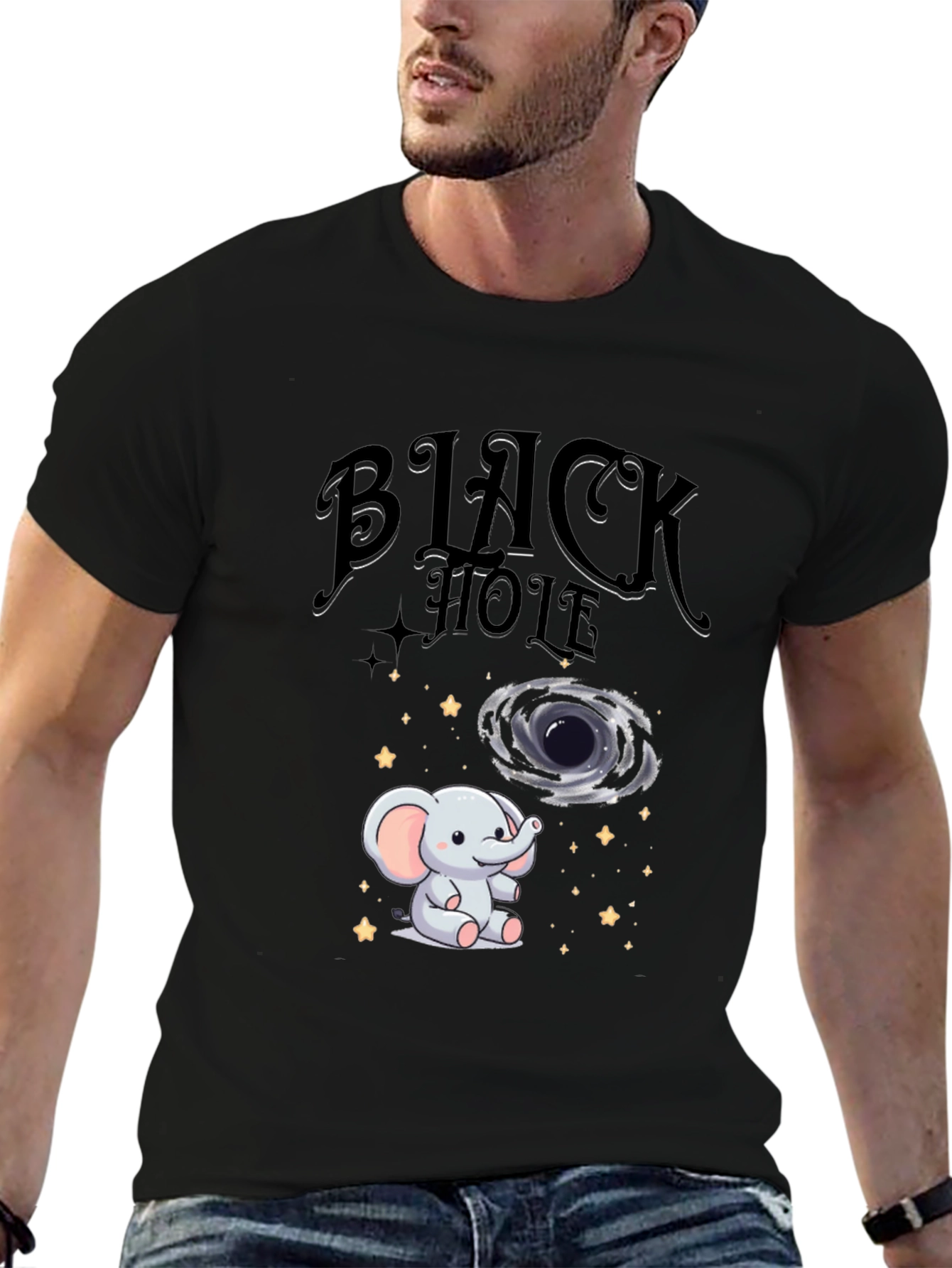 Black Hole Elephant T-Shirt