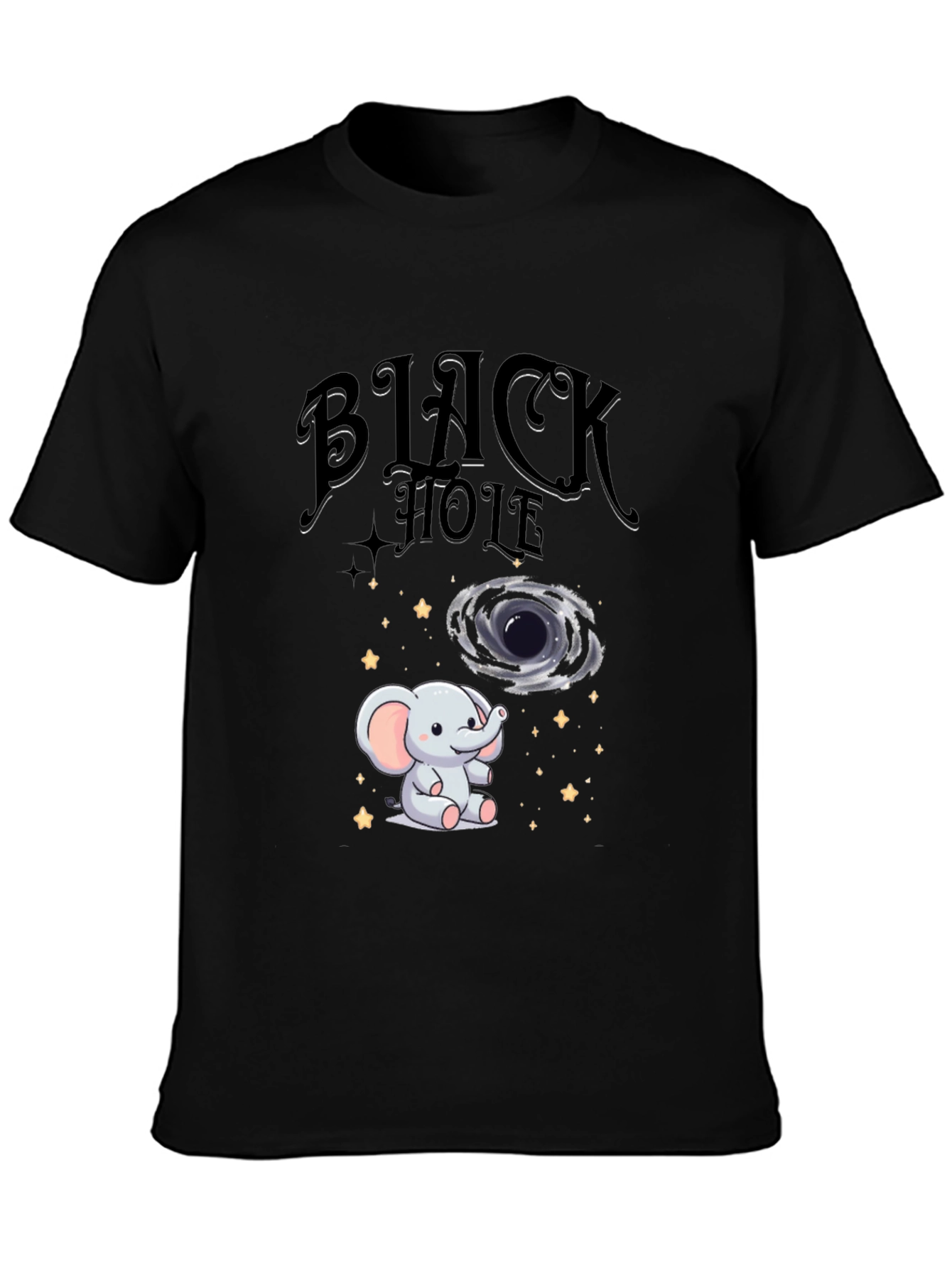 Black Hole Elephant T-Shirt