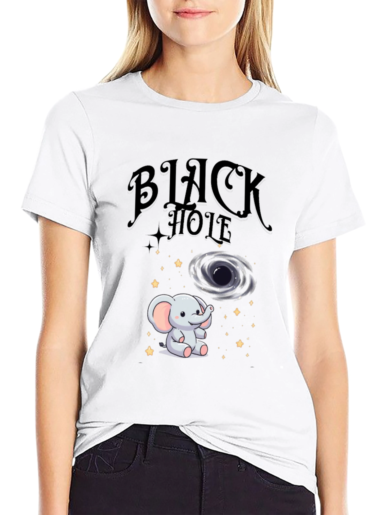 Black Hole Elephant T-Shirt