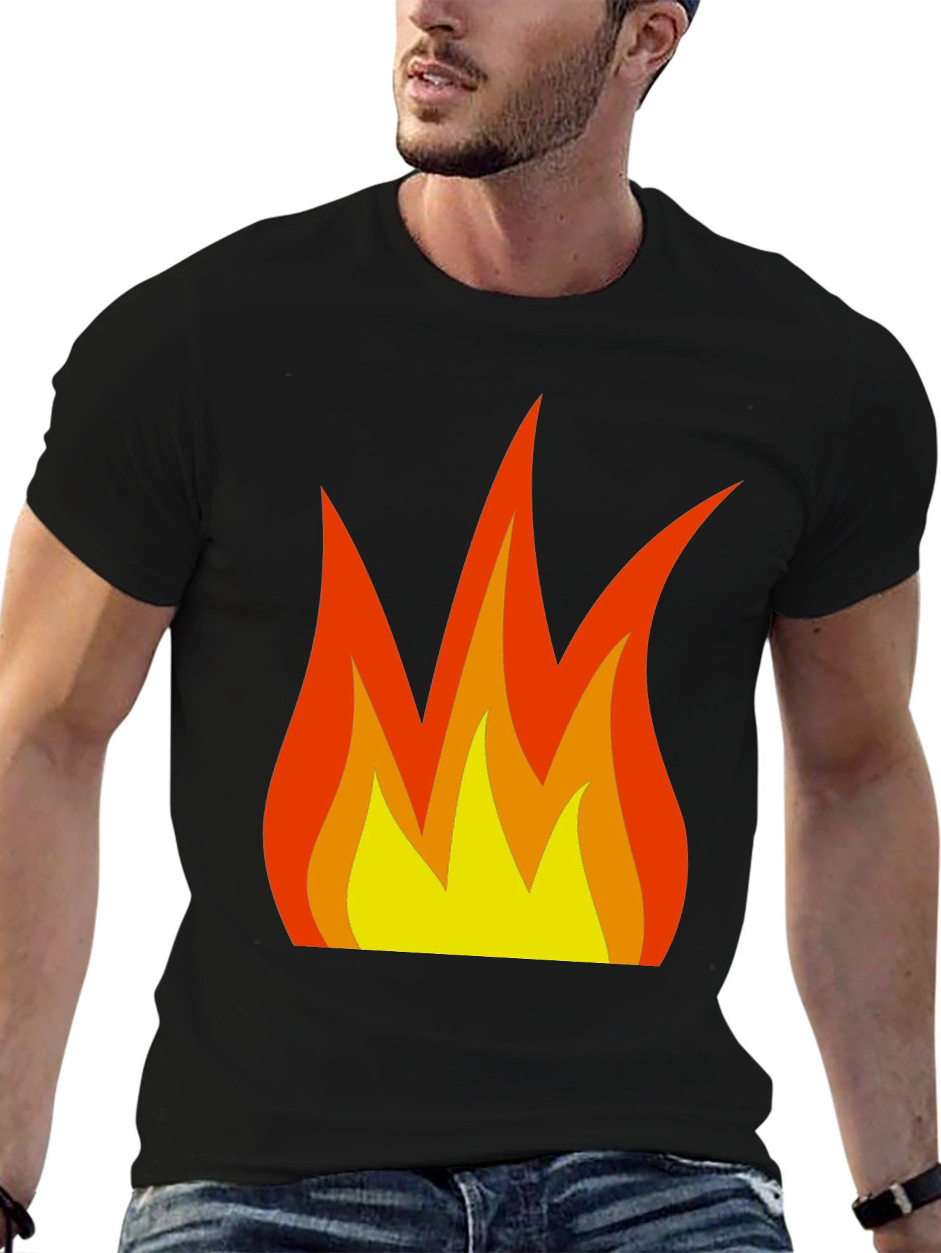 Flaming Hot Black Graphic Tee