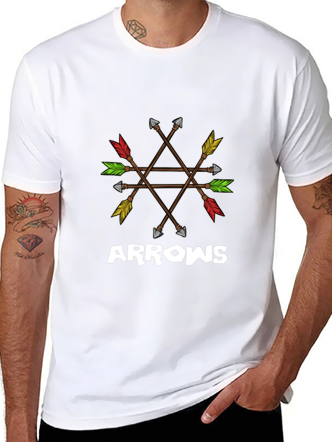 Arrows Graphic Tee - Stylish Casual Wear